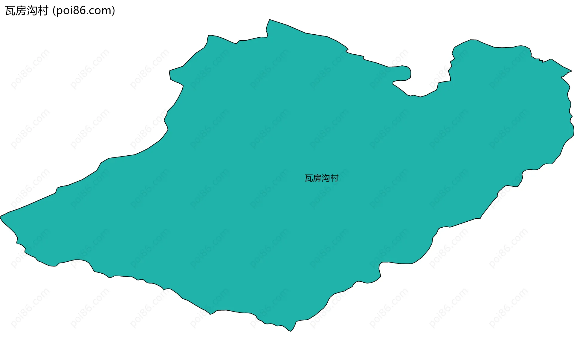 瓦房沟村边界地图