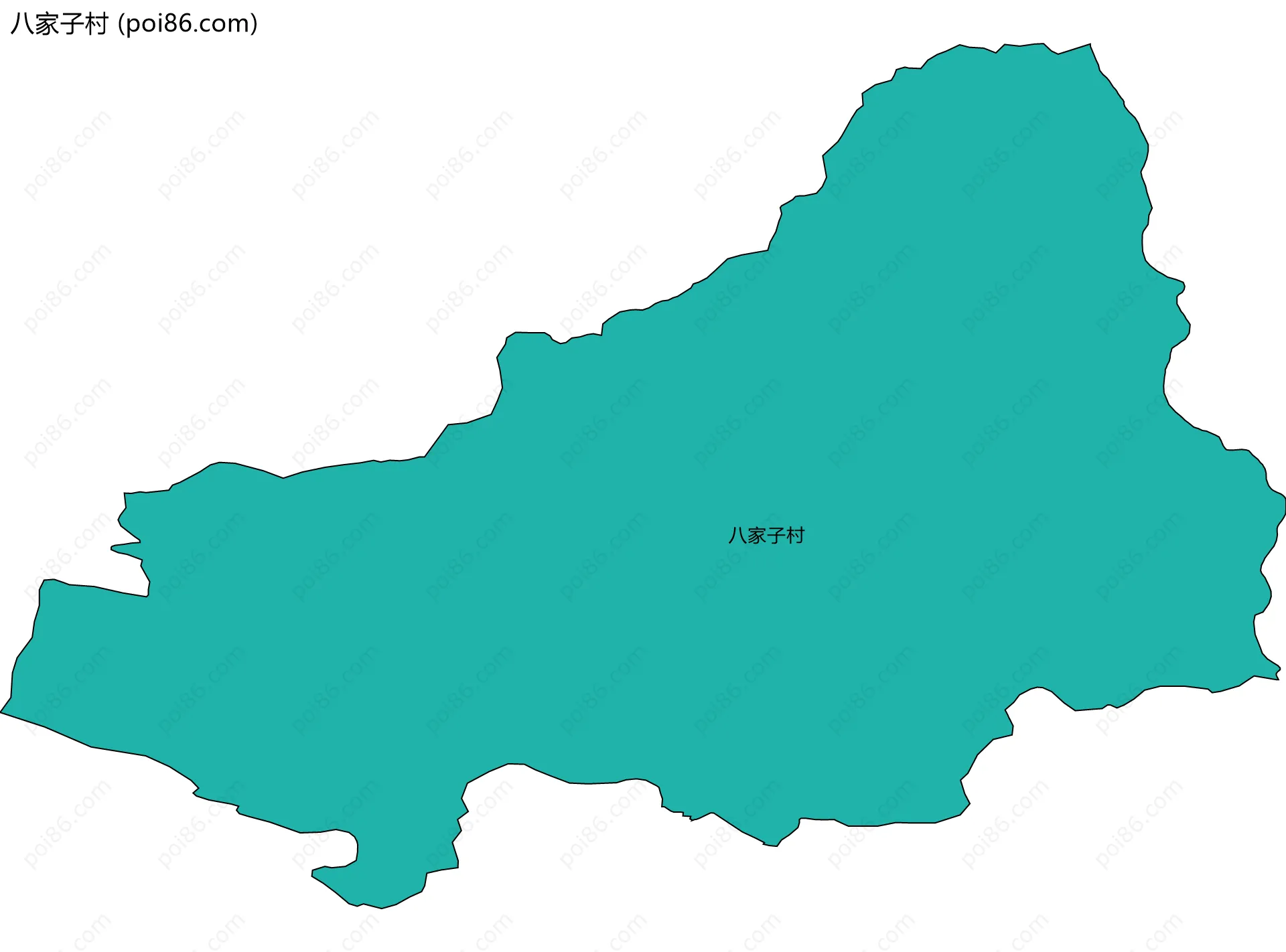 八家子村边界地图