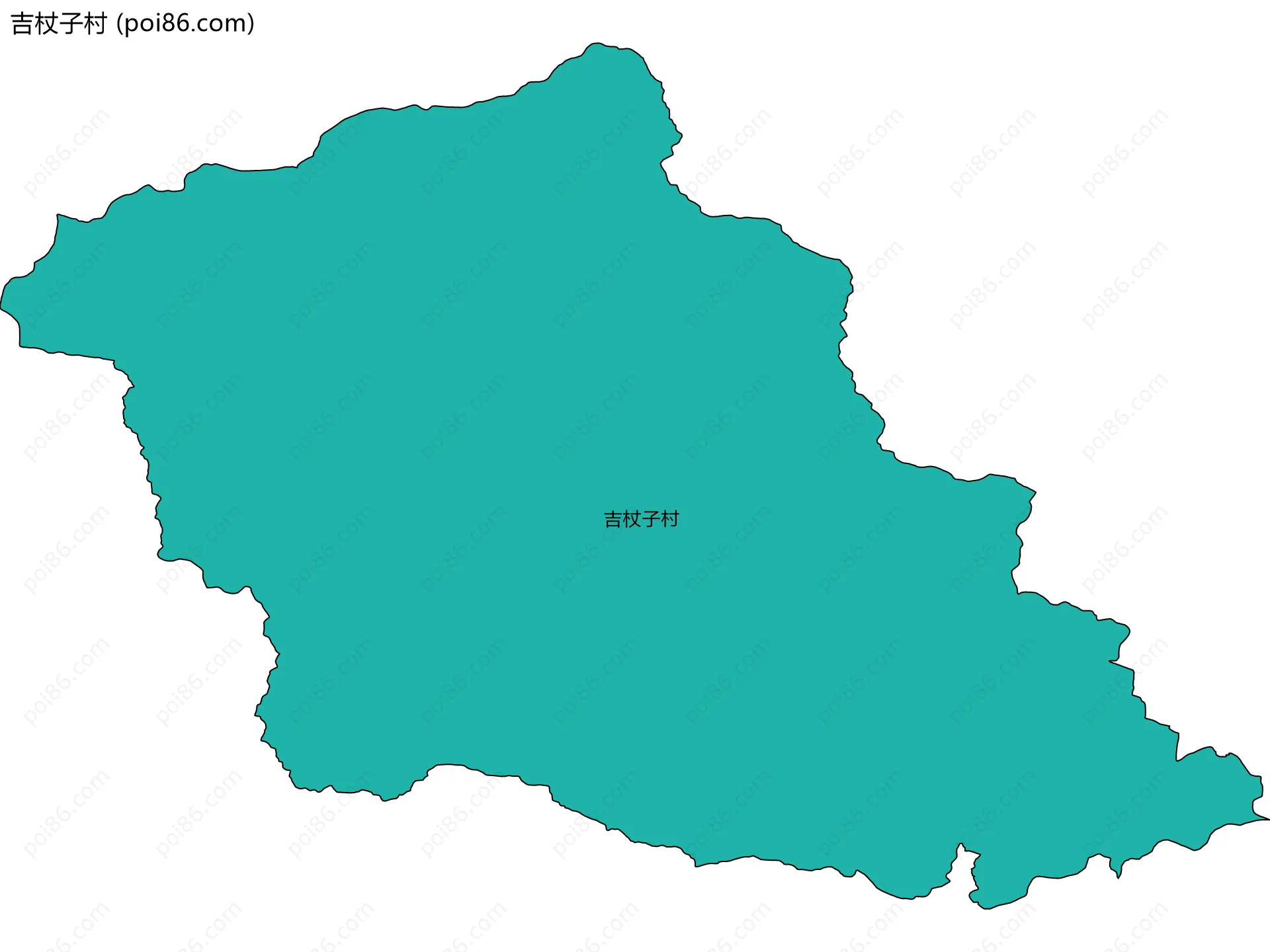 吉杖子村边界地图