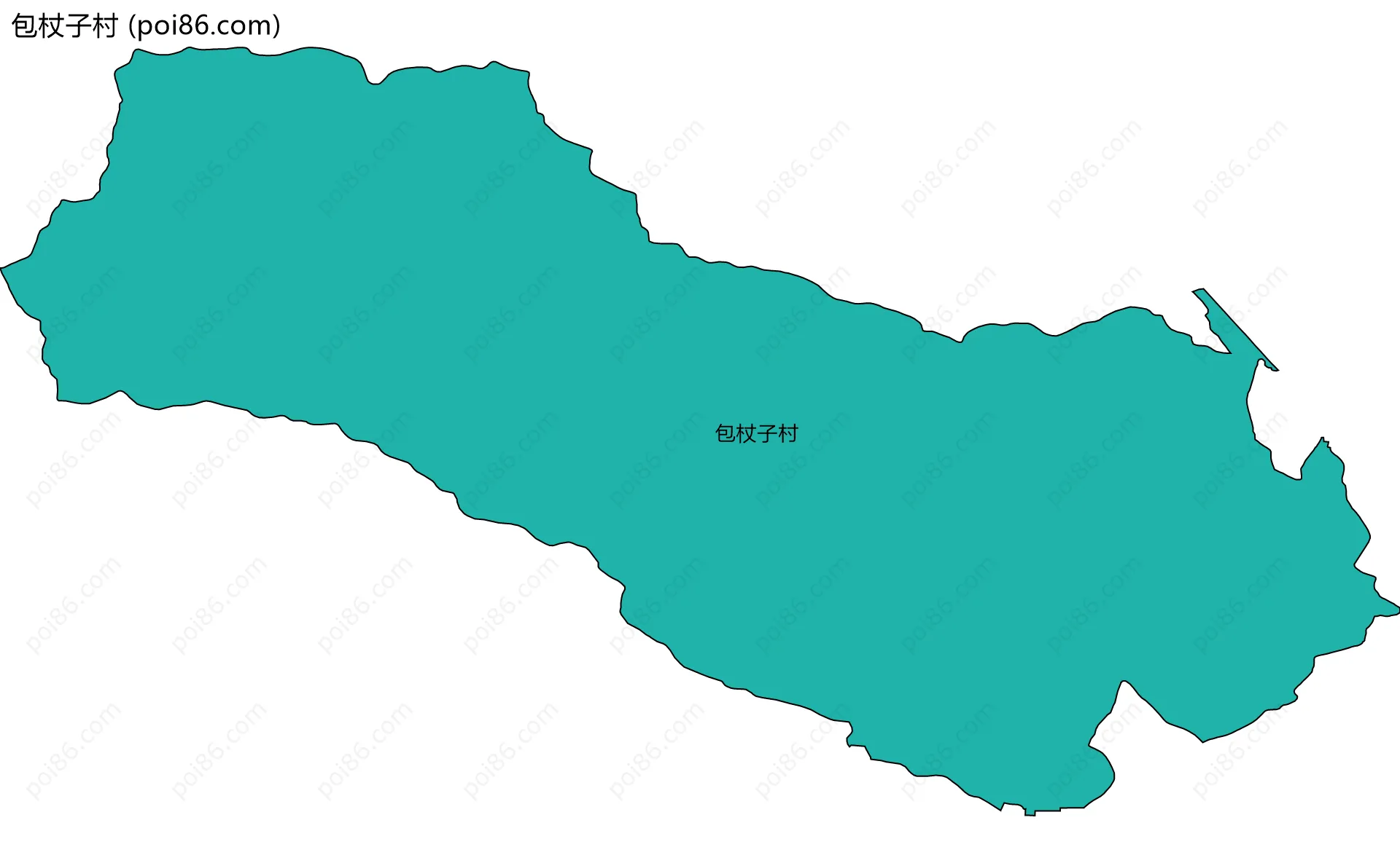 包杖子村边界地图