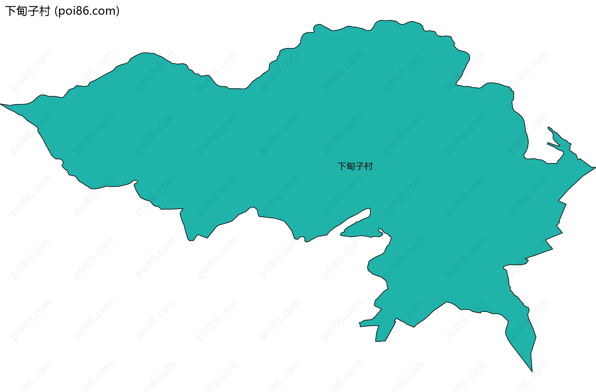 下甸子村边界地图