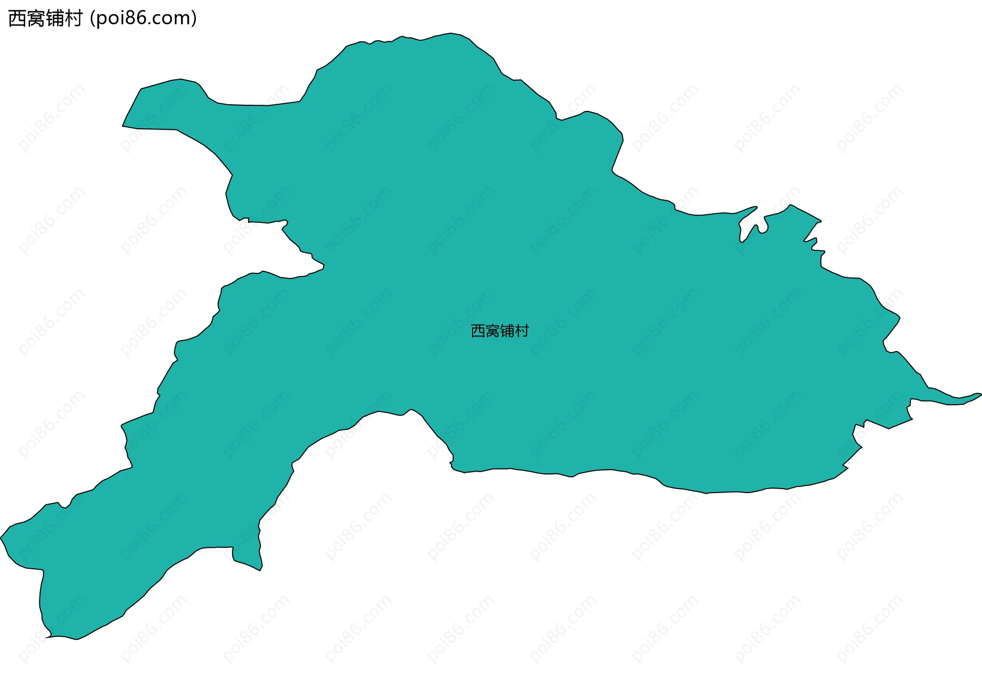 西窝铺村边界地图