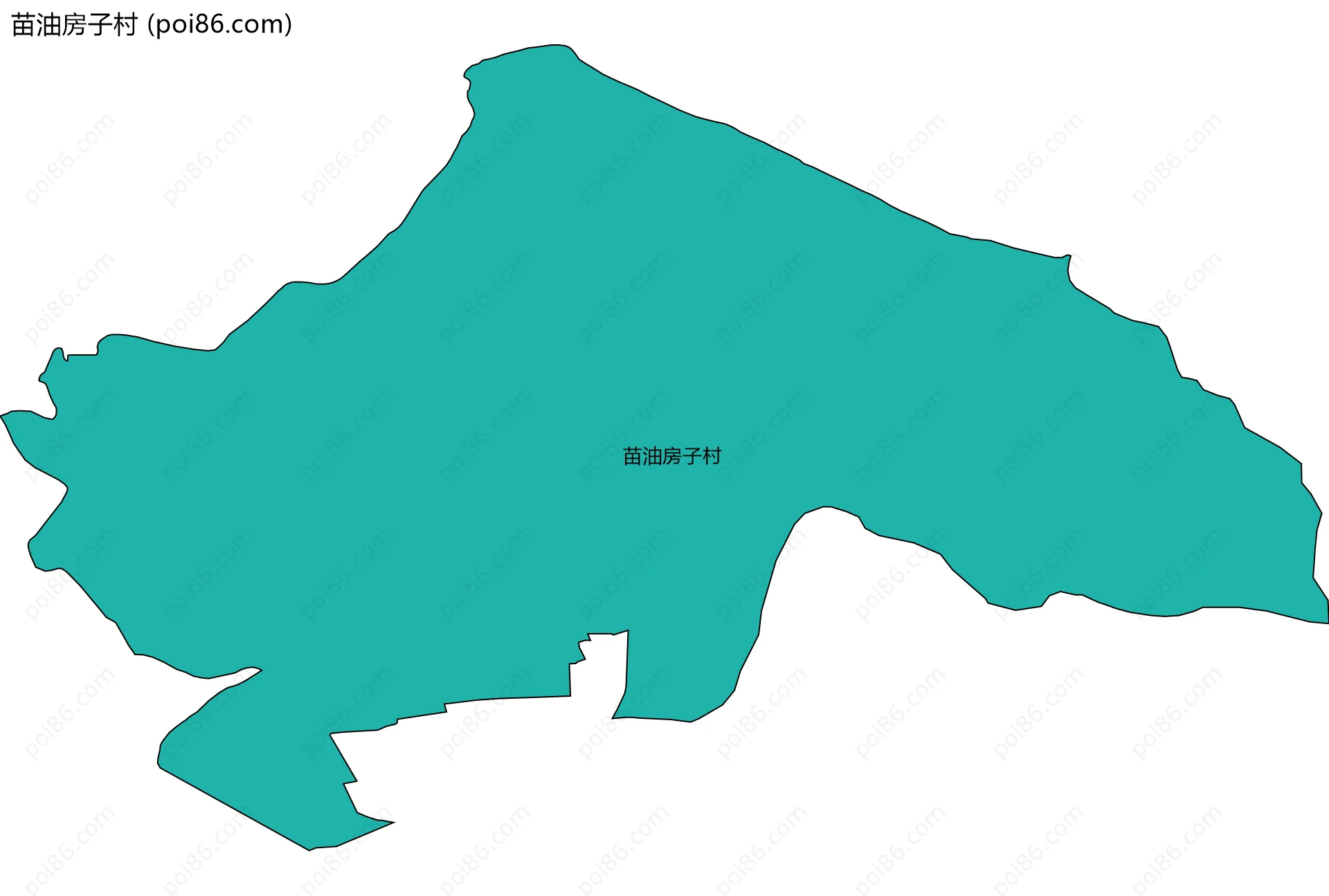 苗油房子村边界地图