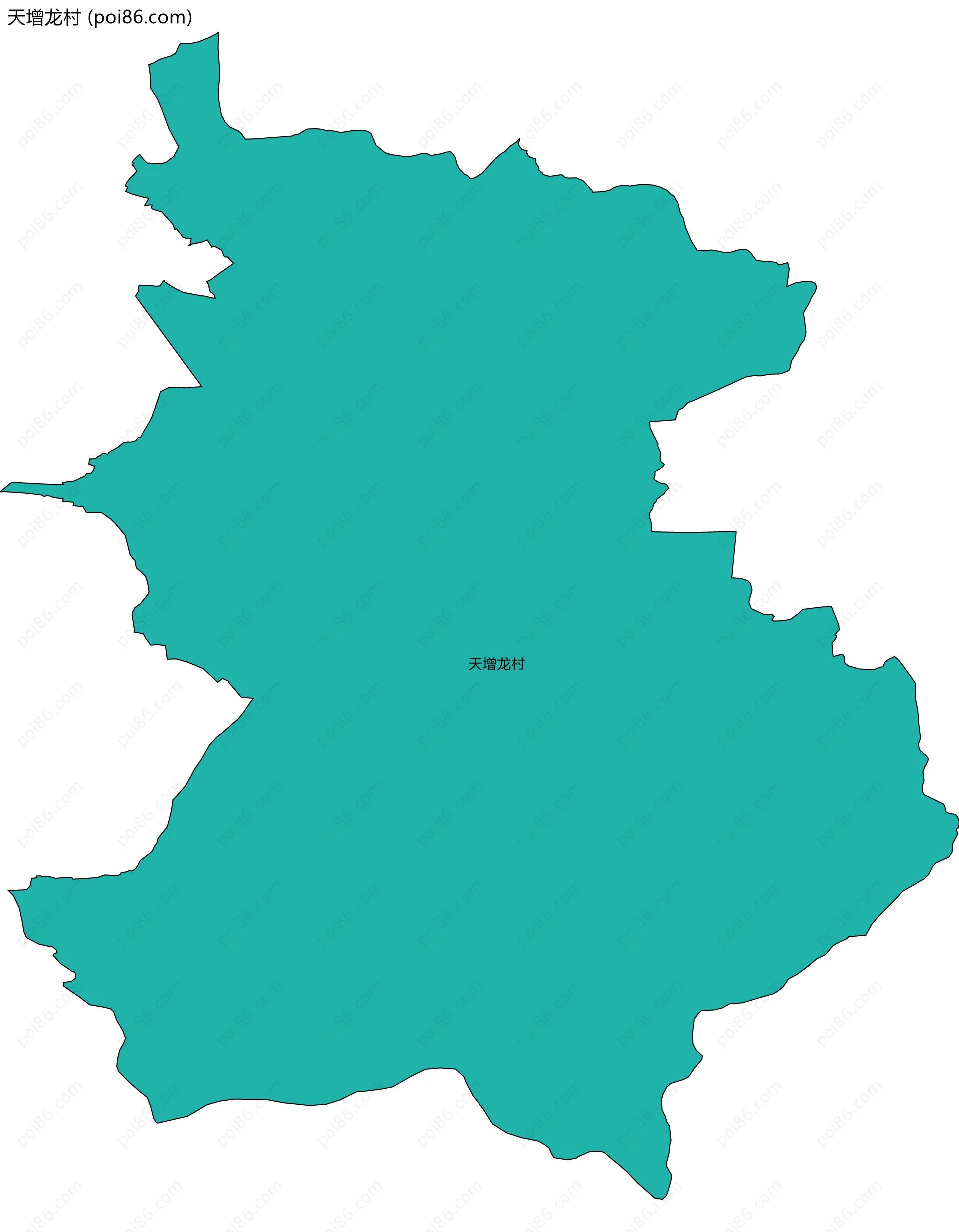 天增龙村边界地图