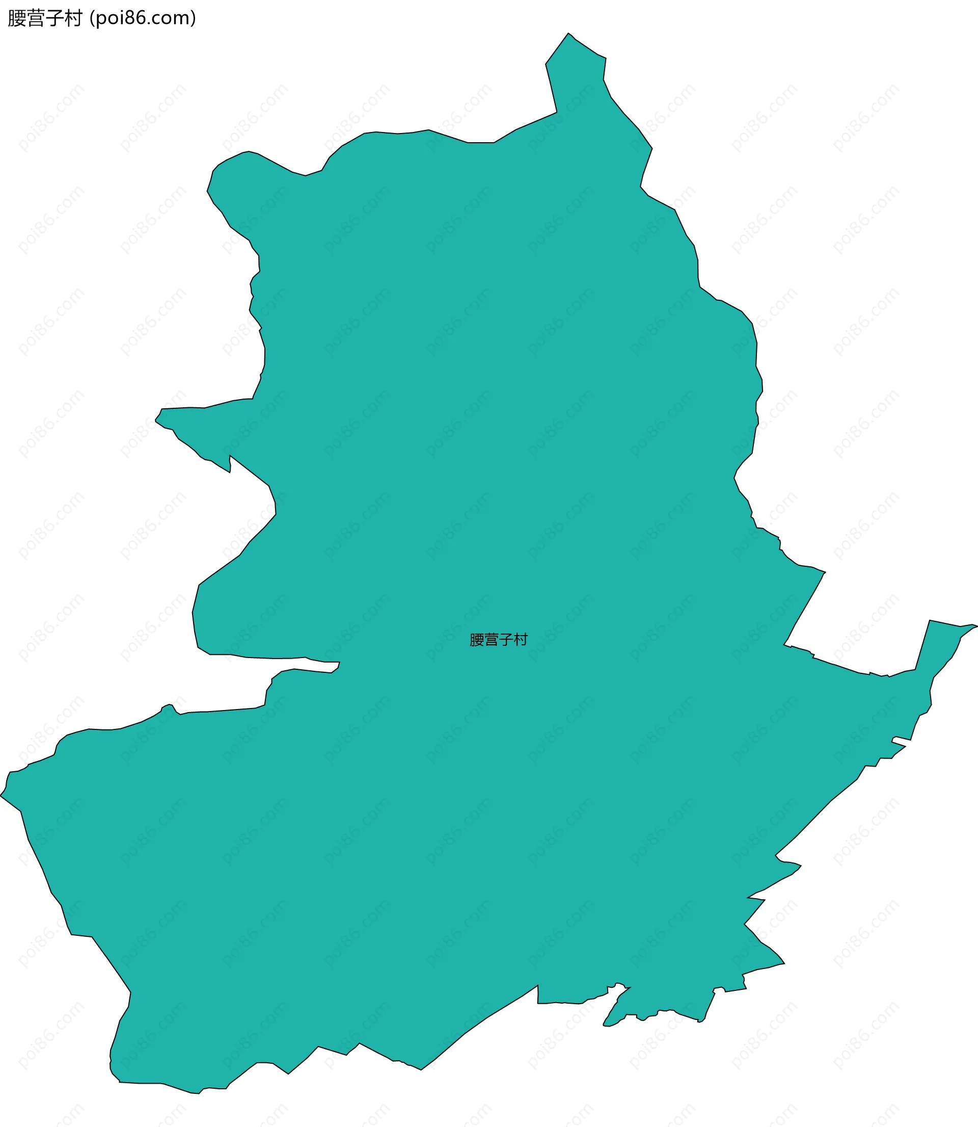 腰营子村边界地图