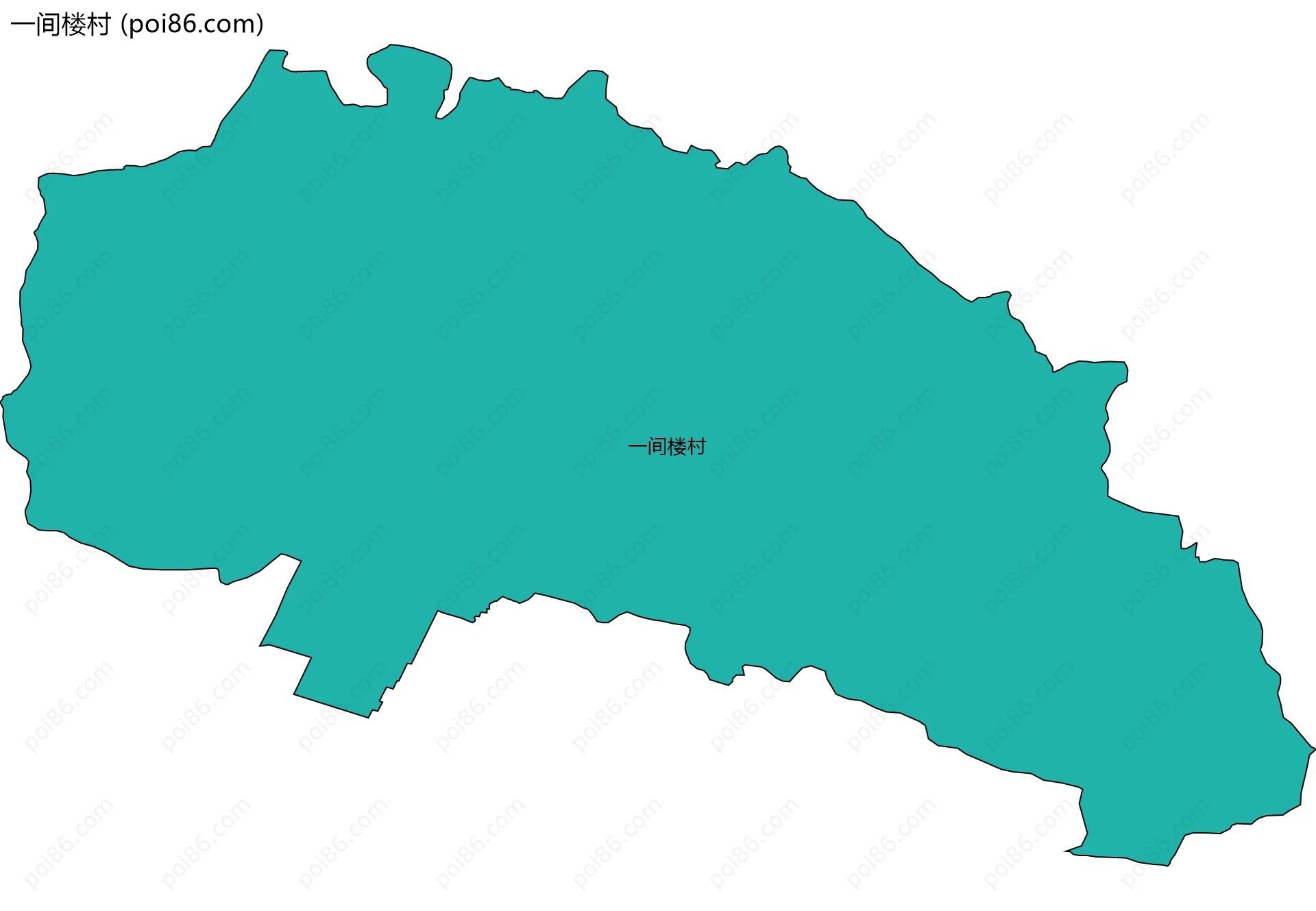 一间楼村边界地图