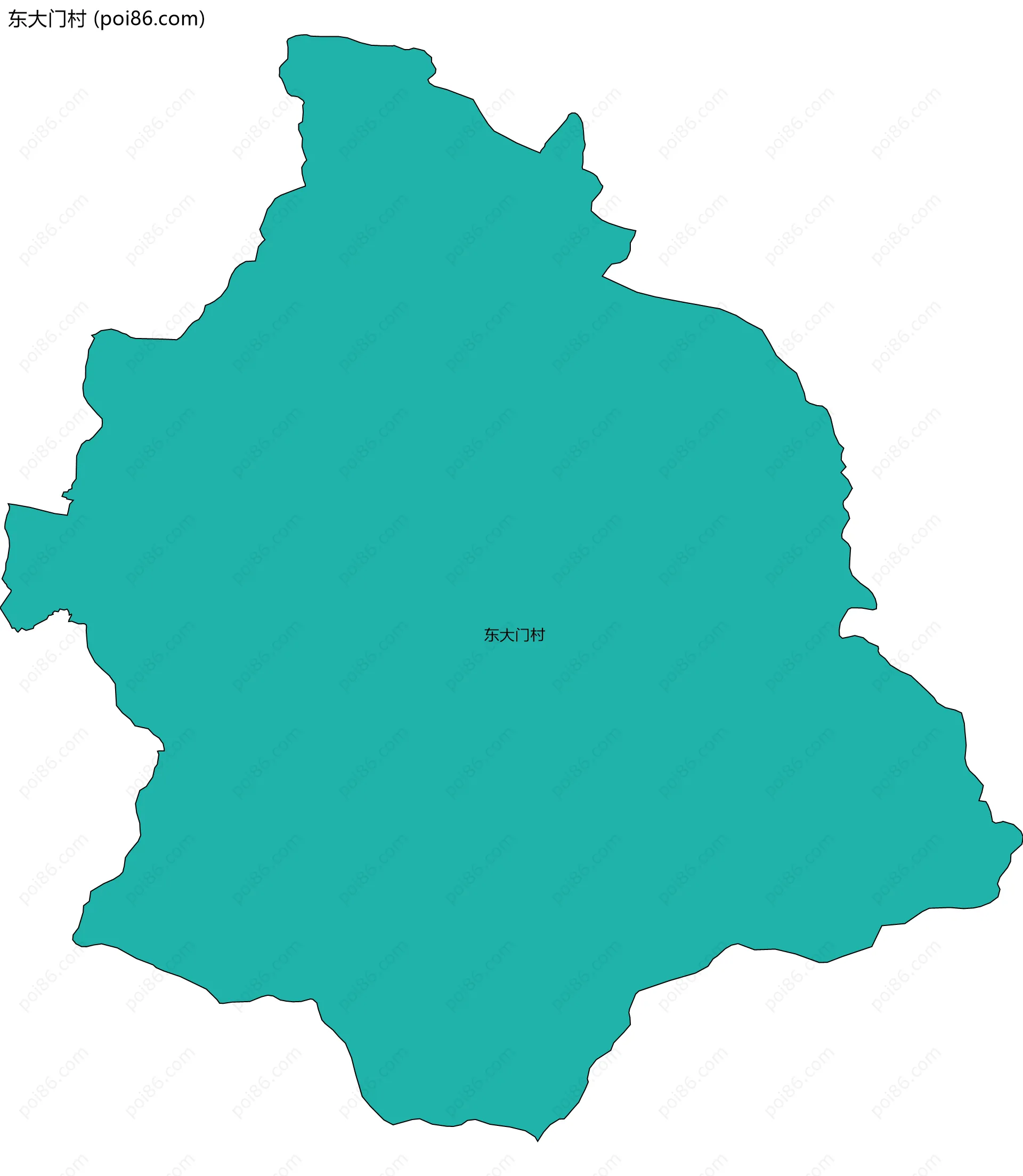 东大门村边界地图