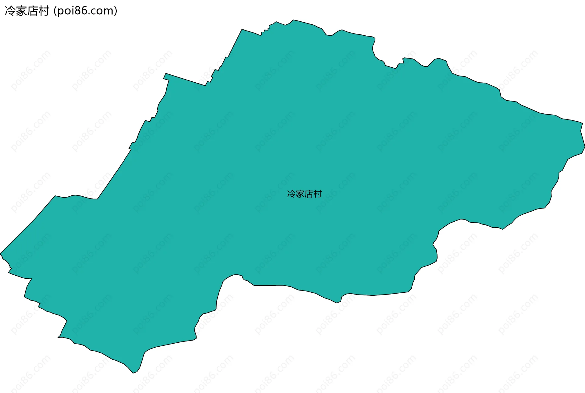 冷家店村边界地图