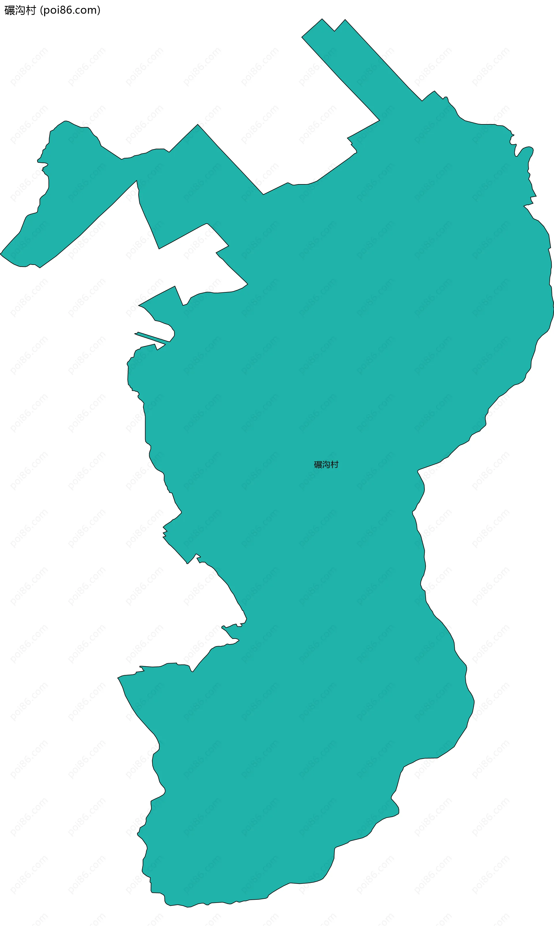 碾沟村边界地图