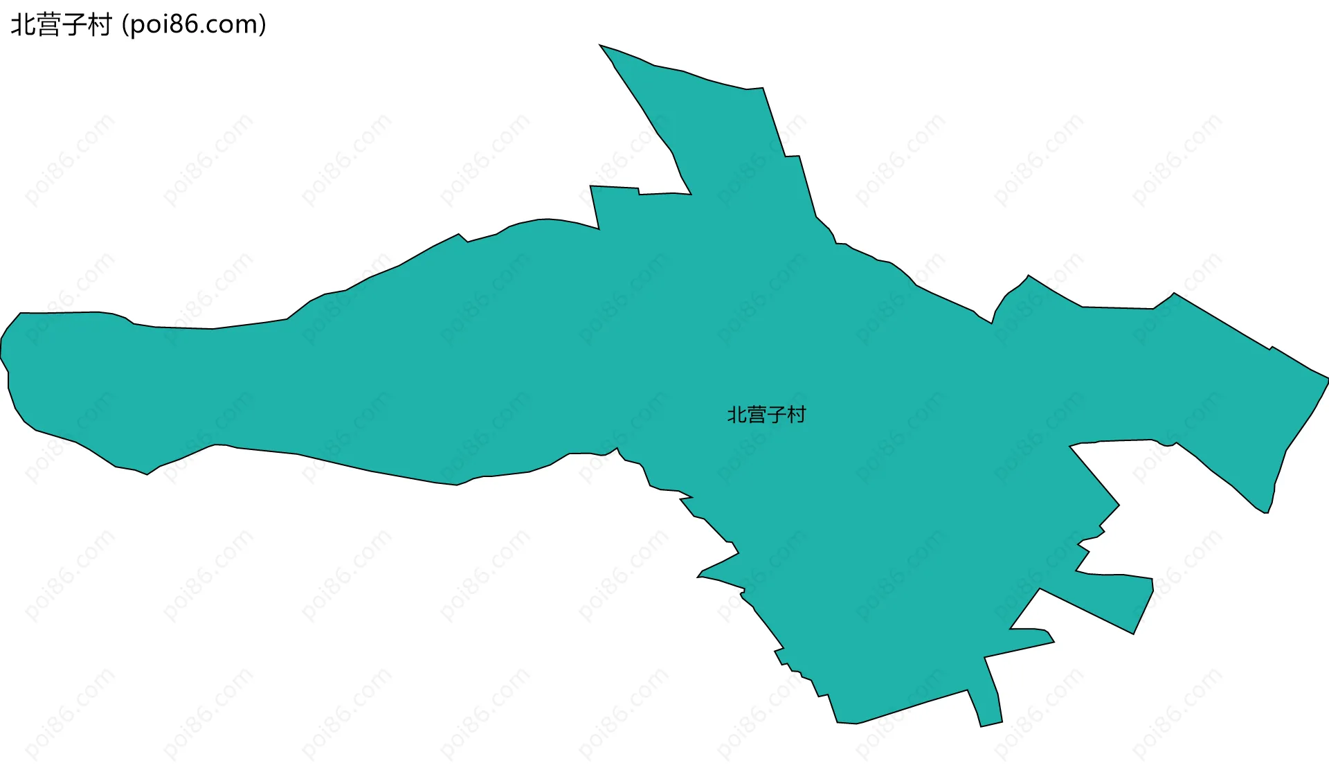 北营子村边界地图