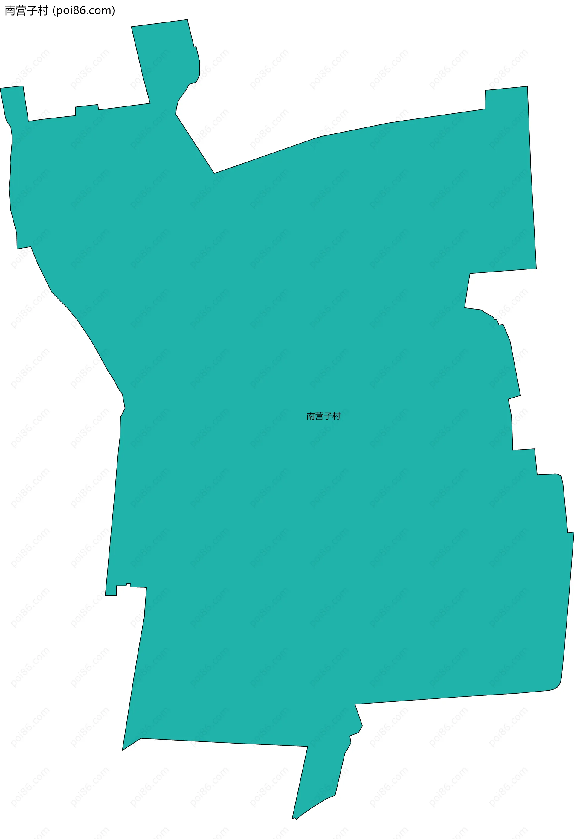 南营子村边界地图