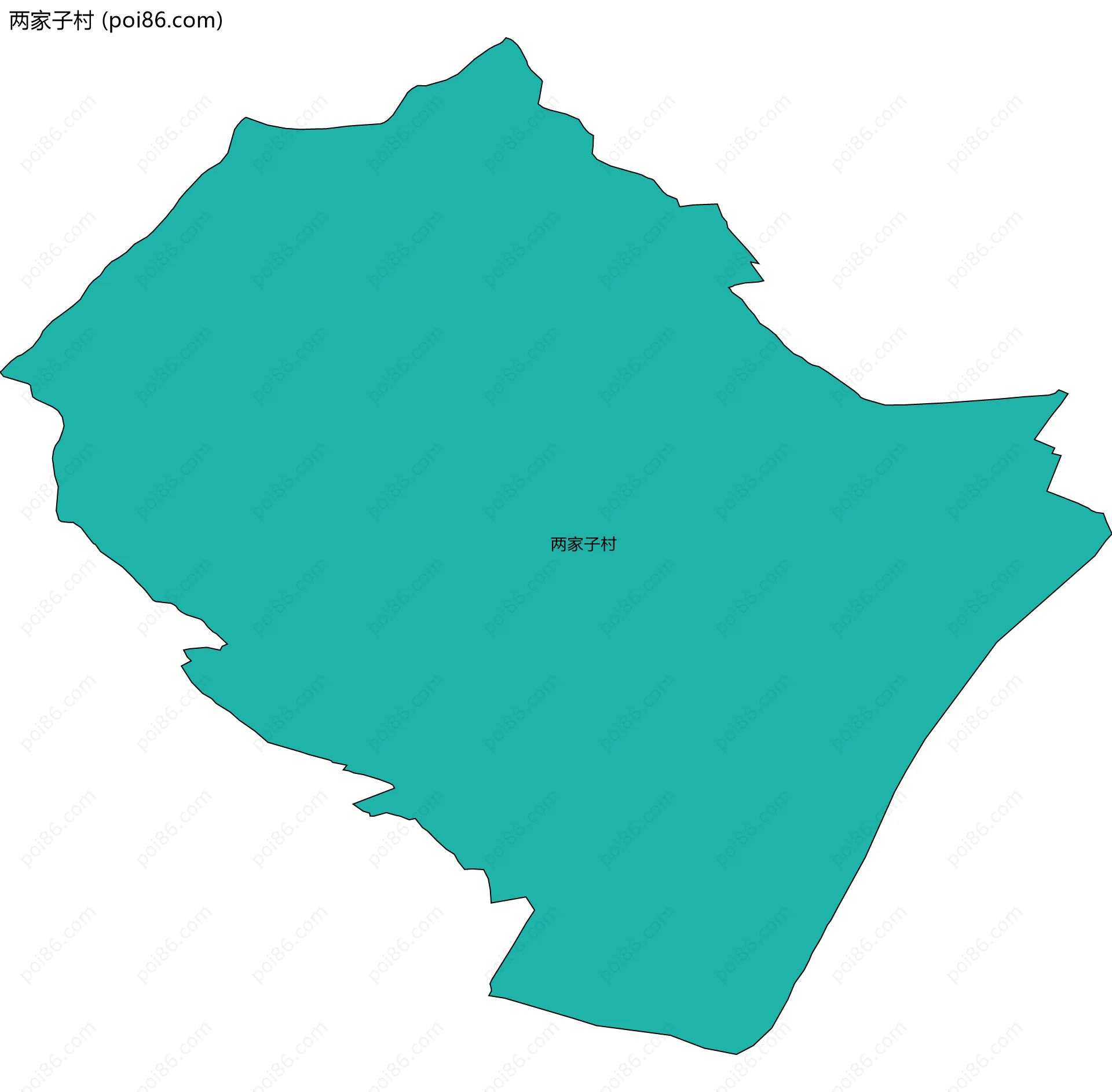 两家子村边界地图