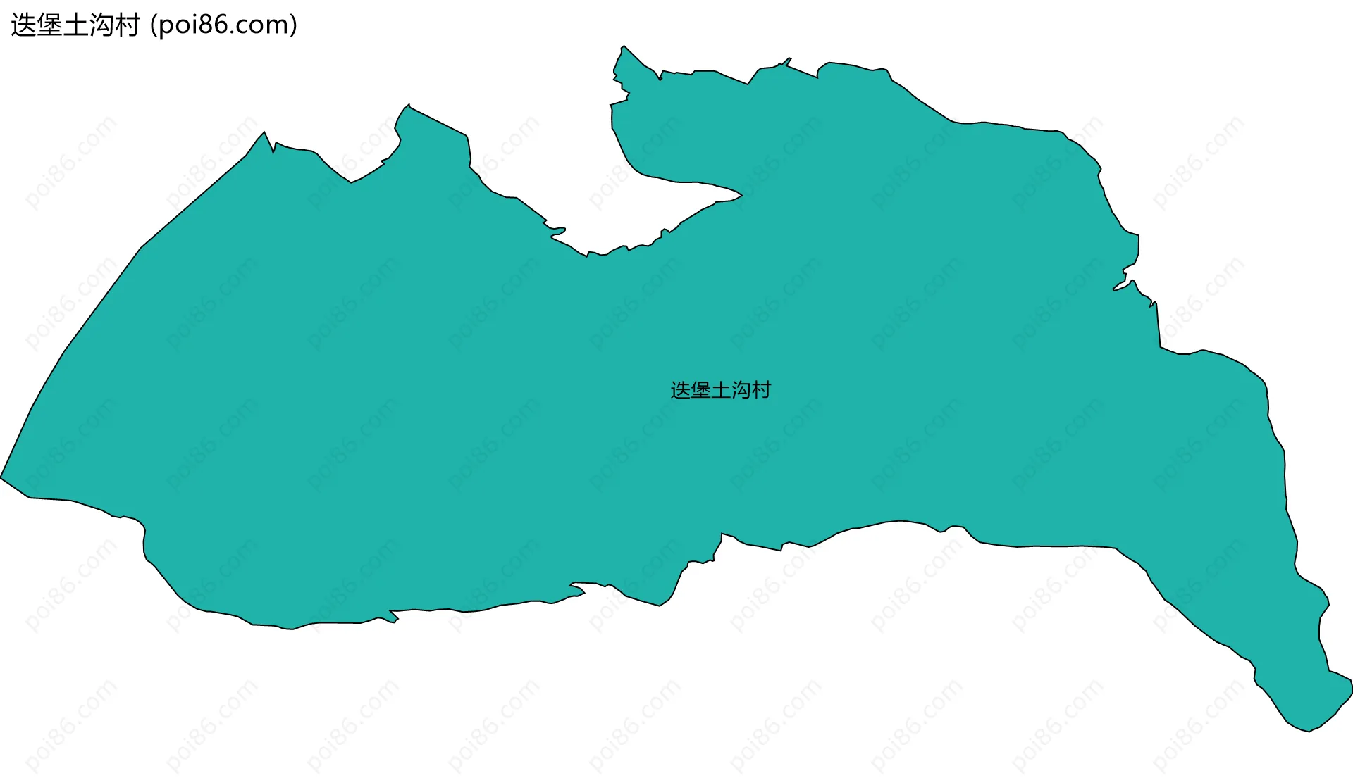 迭堡土沟村边界地图