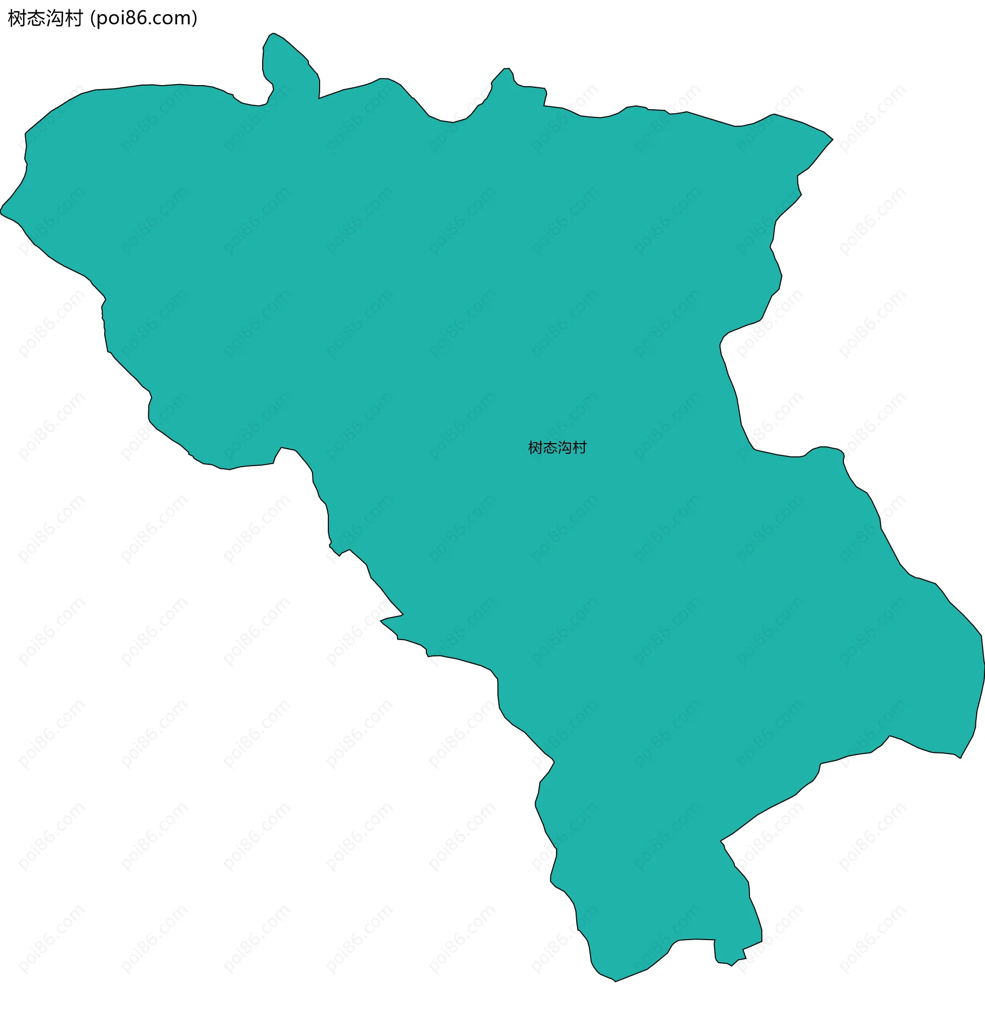 树态沟村边界地图