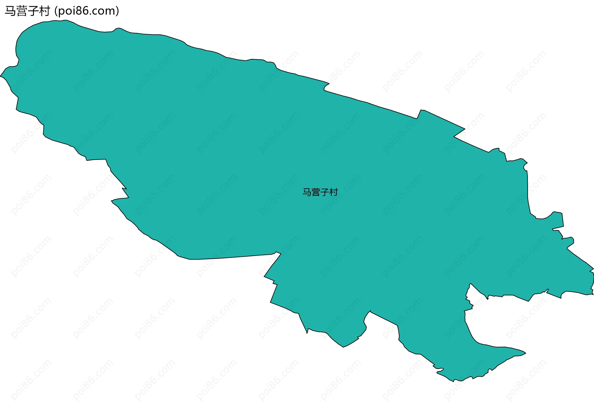 马营子村边界地图