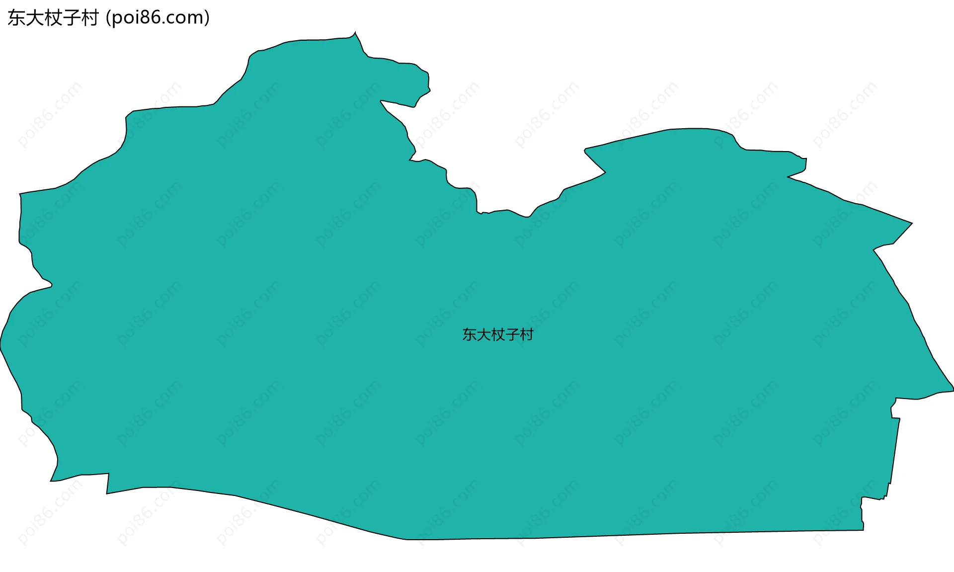 东大杖子村边界地图