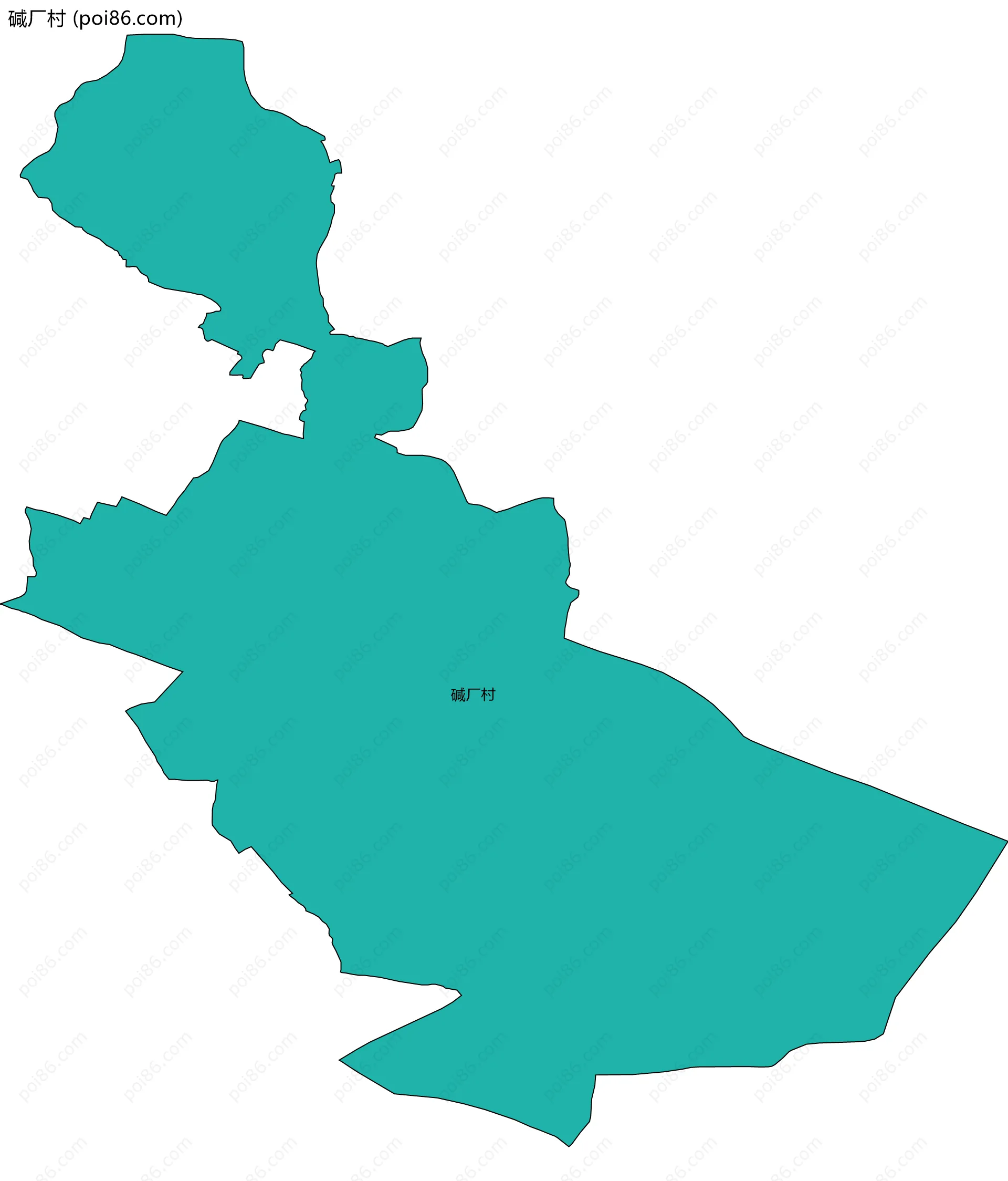 碱厂村边界地图