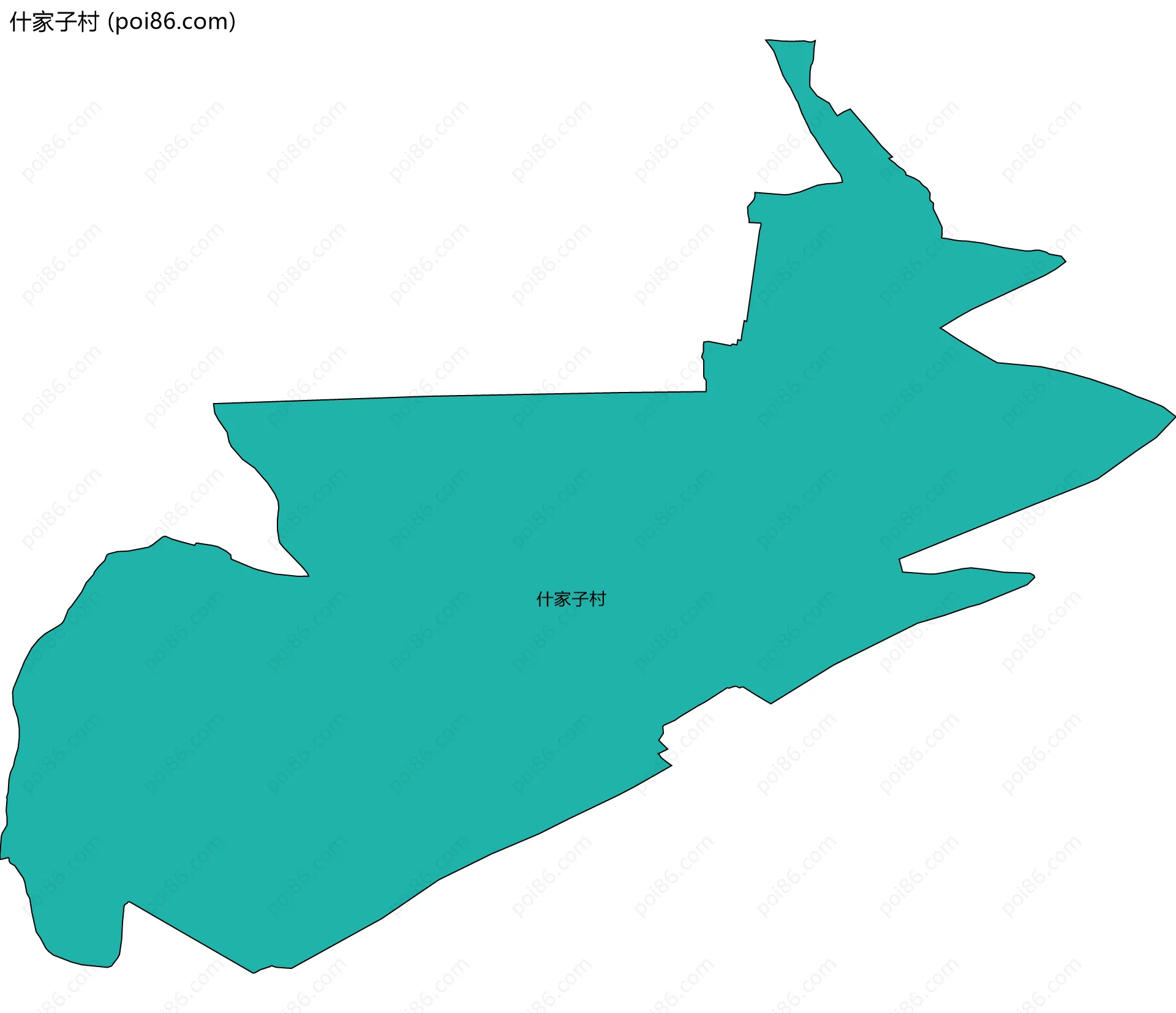 什家子村边界地图