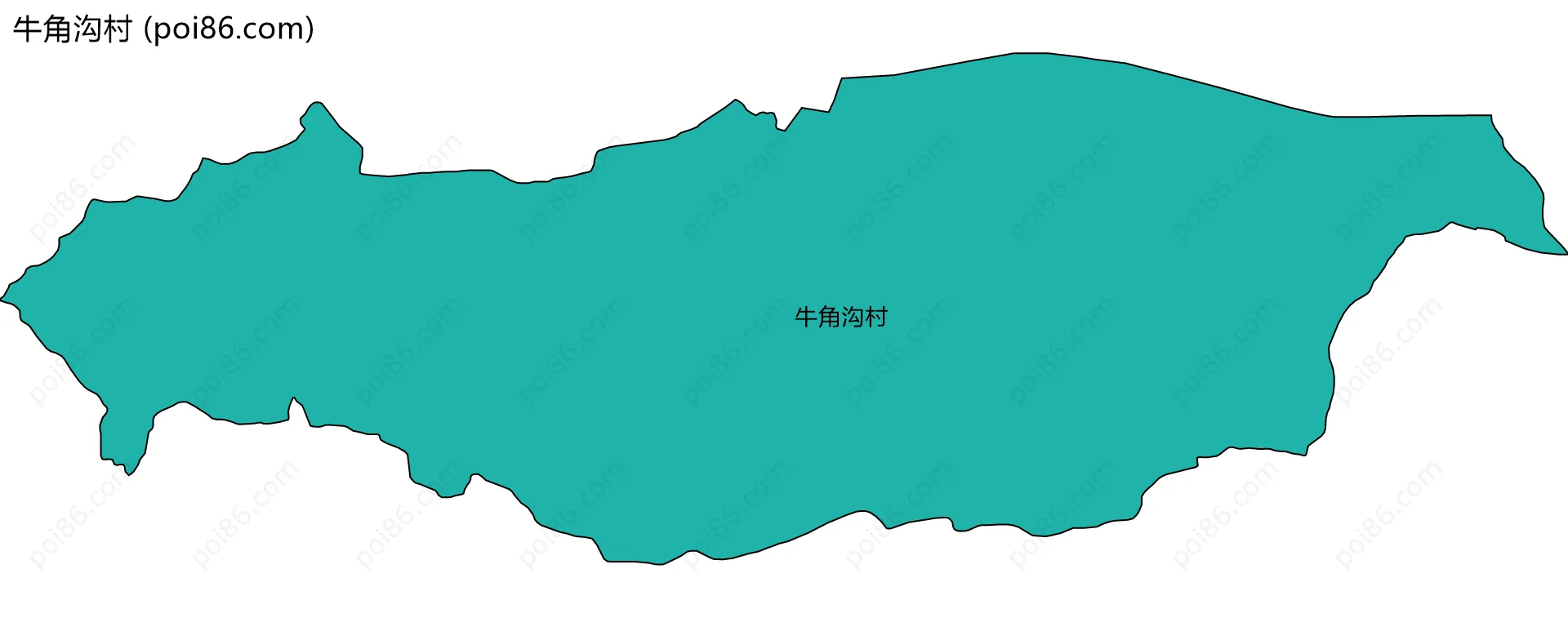 牛角沟村边界地图
