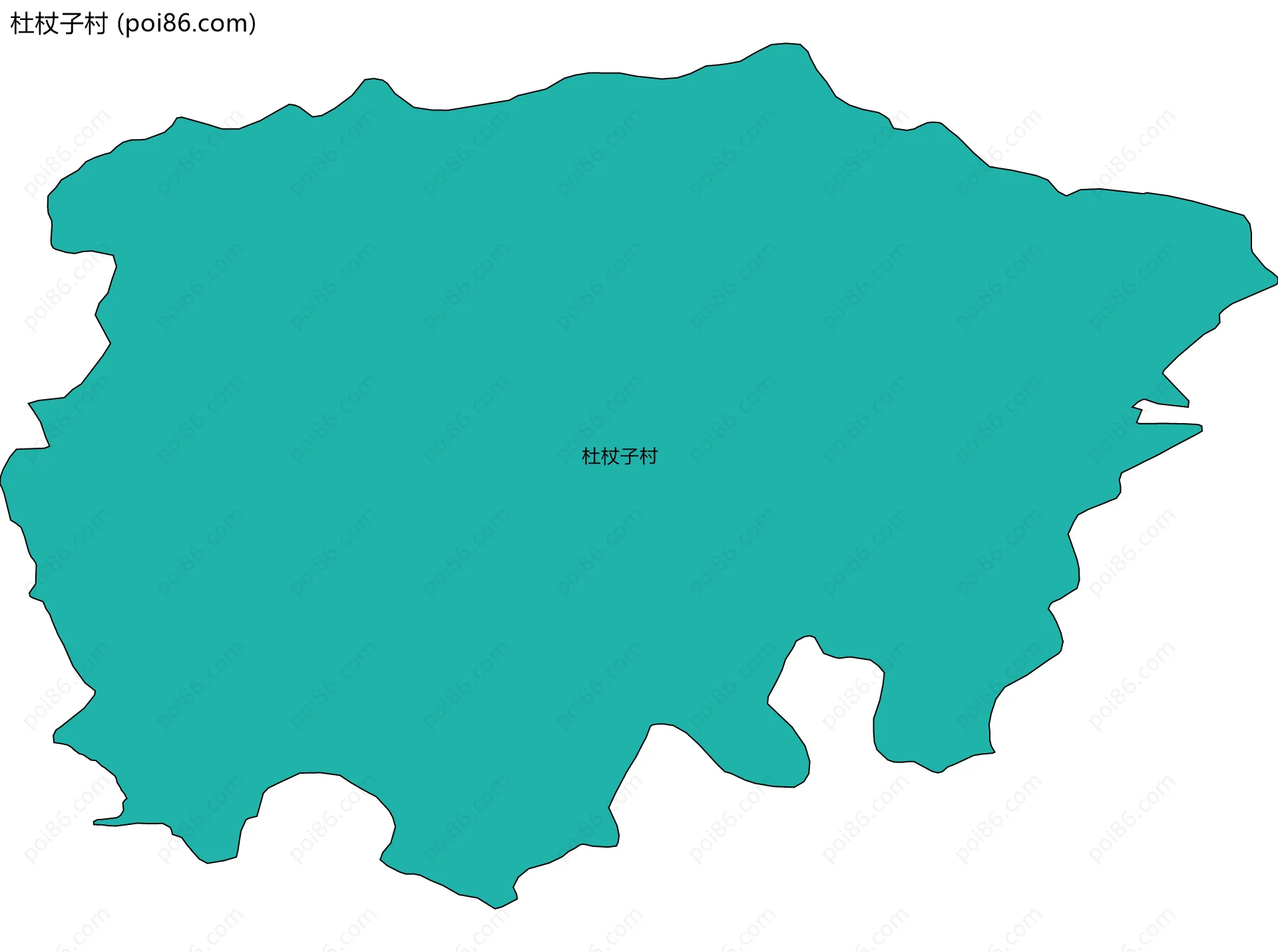 杜杖子村边界地图