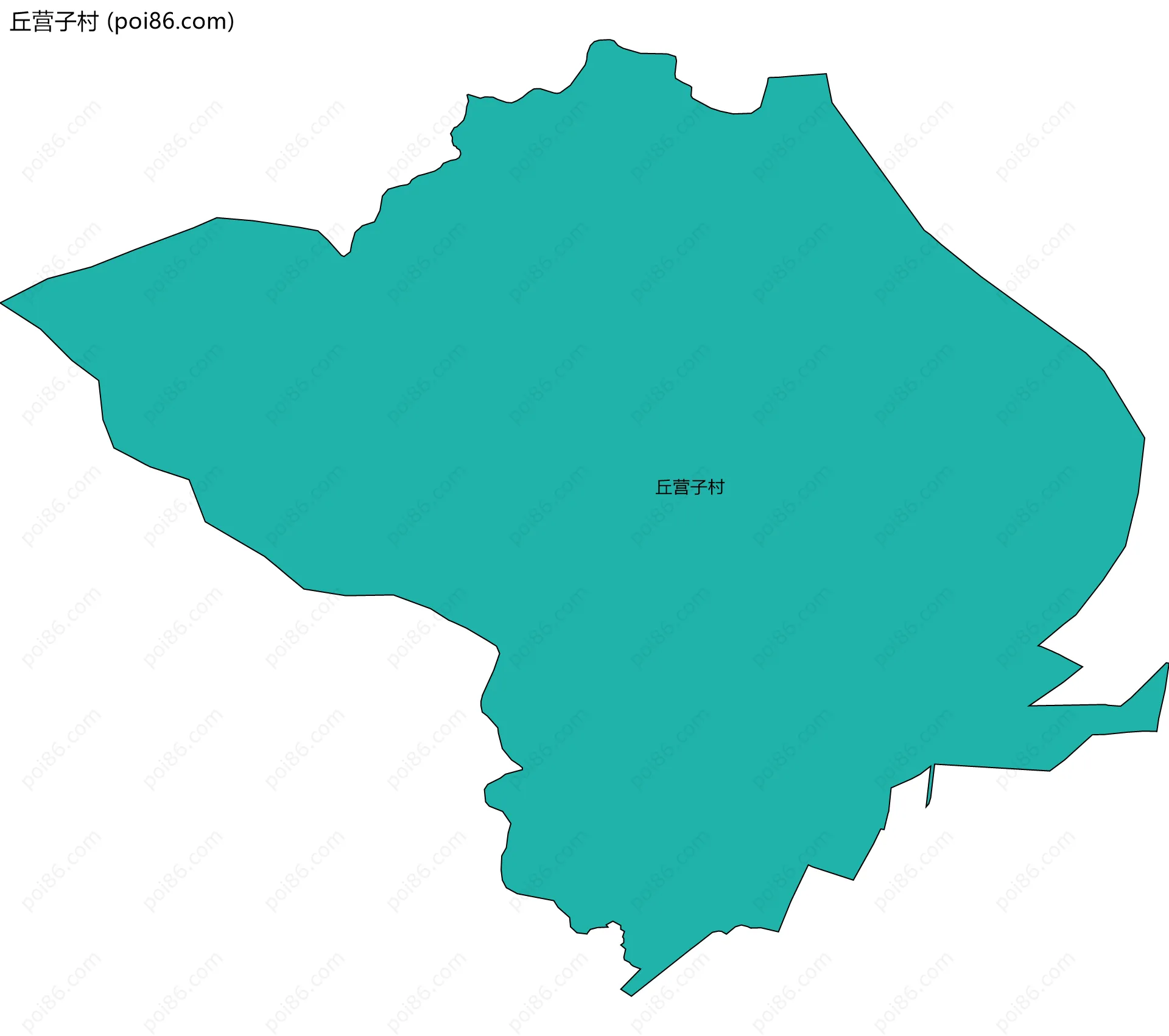 丘营子村边界地图