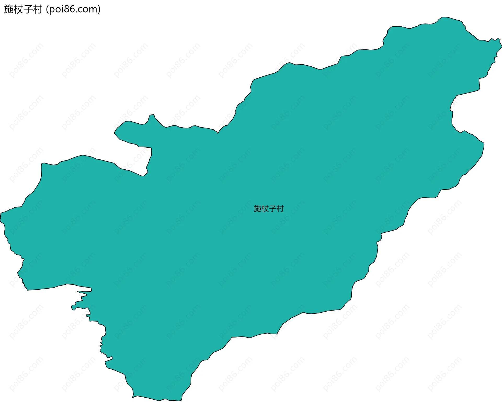 施杖子村边界地图