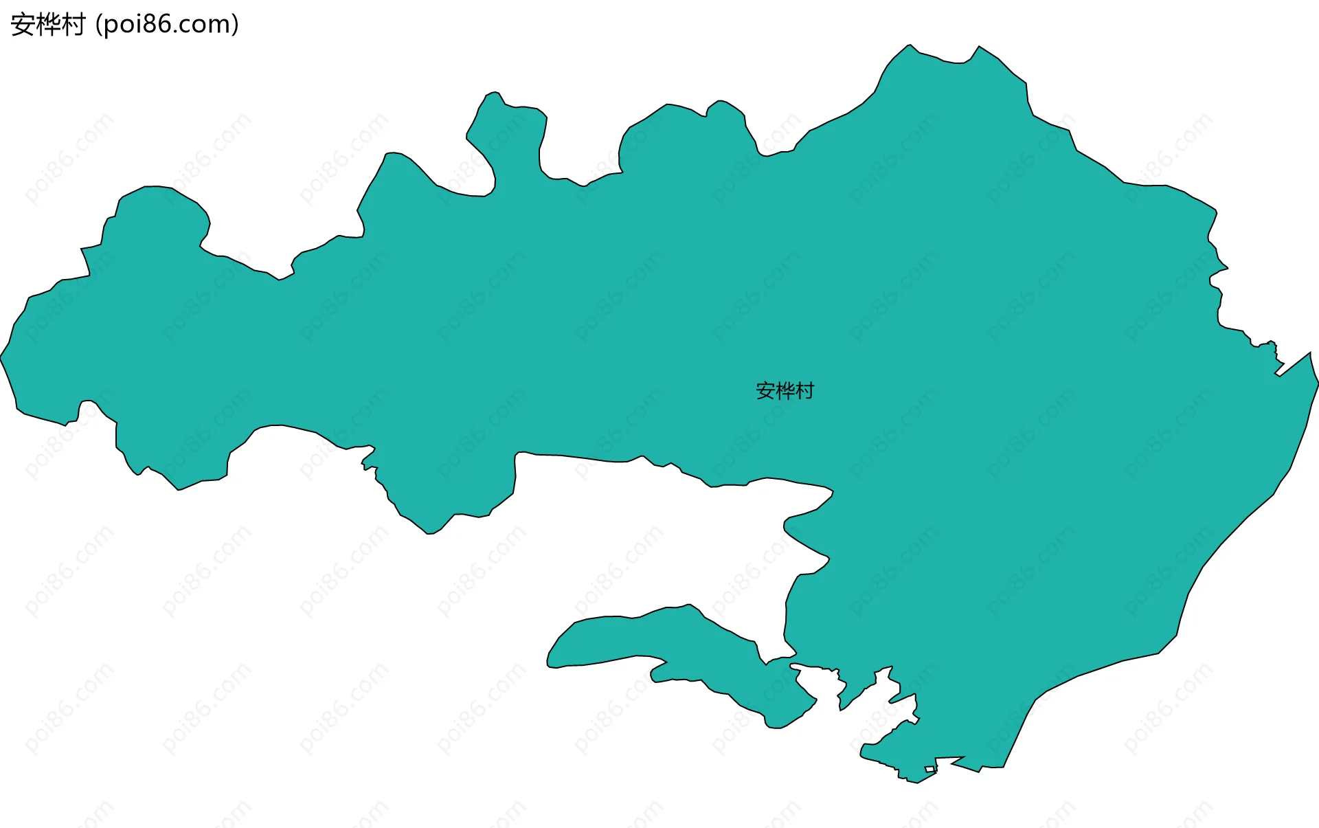 安桦村边界地图