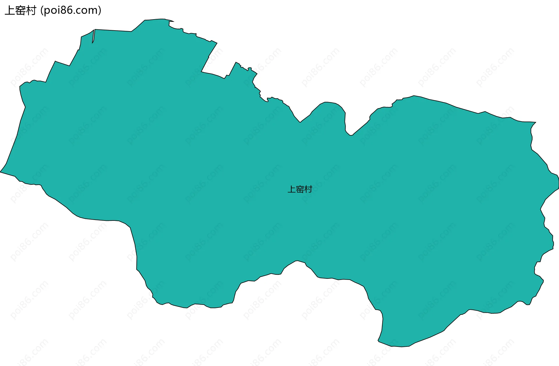 上窑村边界地图