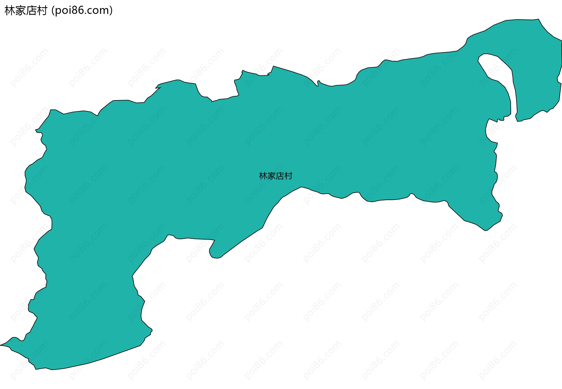 林家店村边界地图