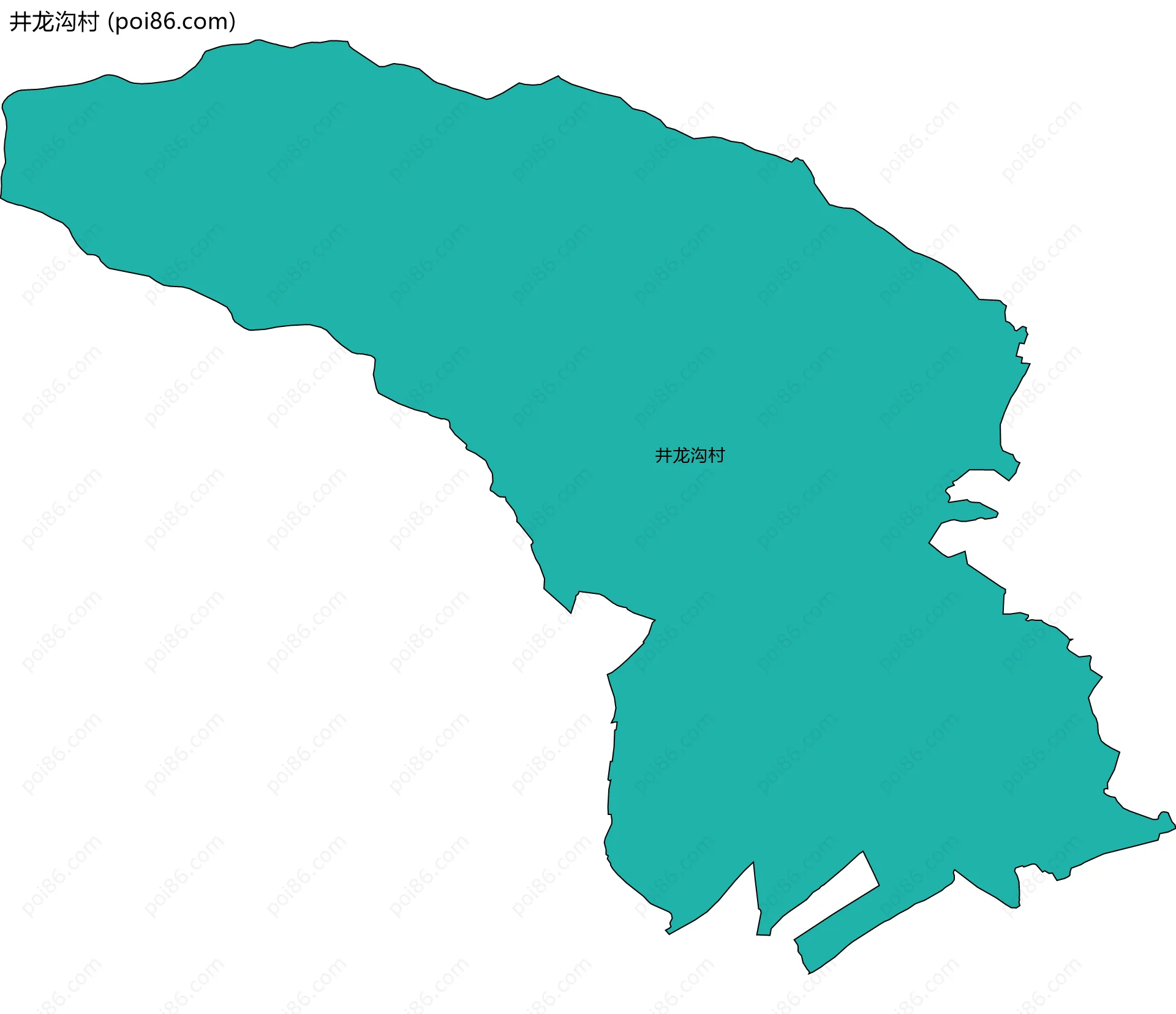 井龙沟村边界地图