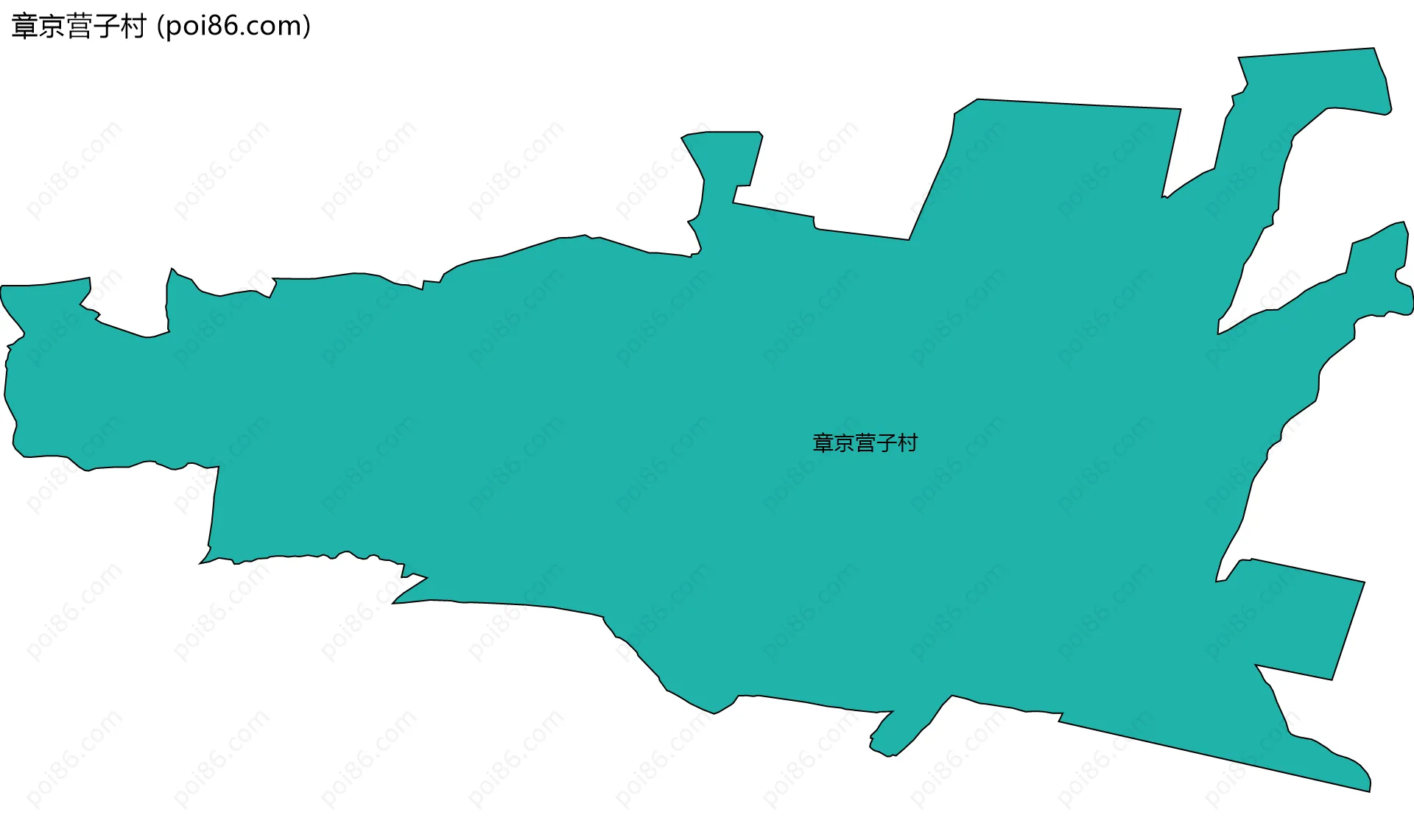 章京营子村边界地图