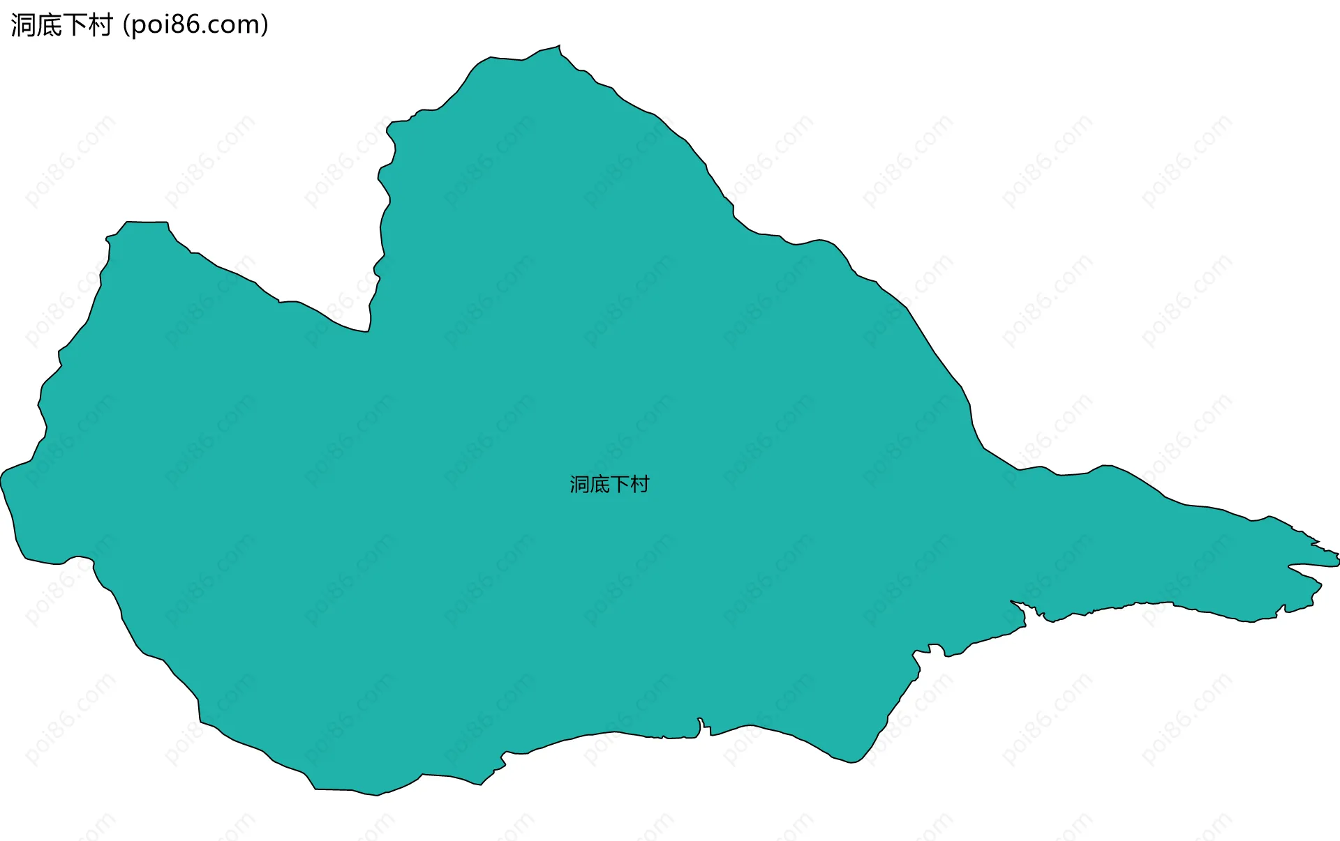洞底下村边界地图