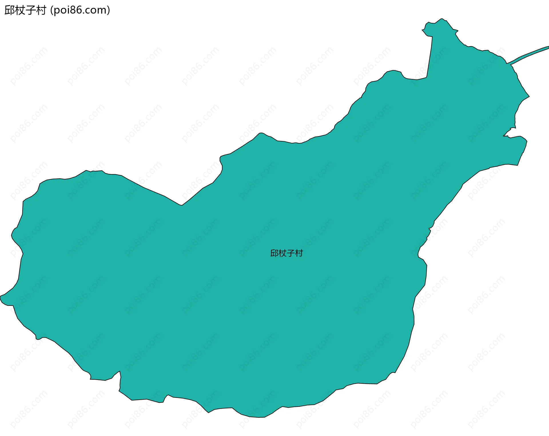 邱杖子村边界地图