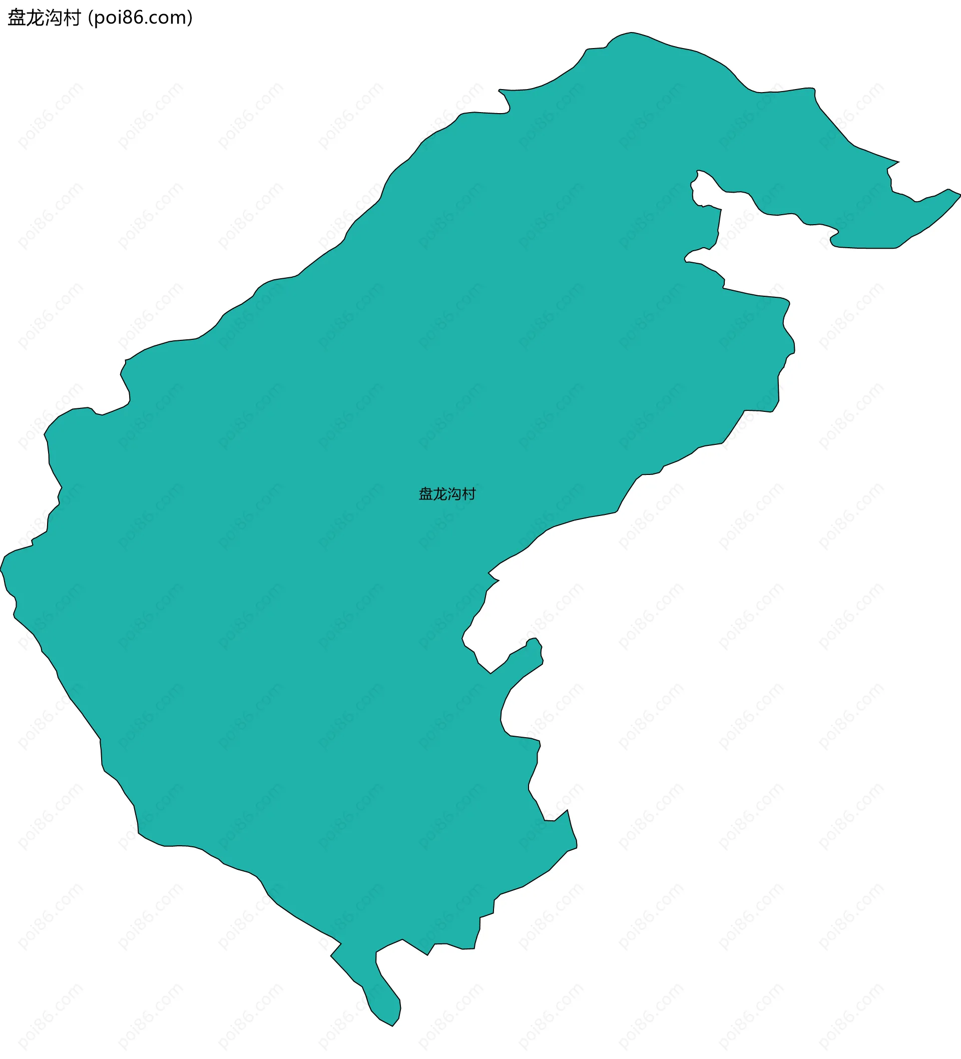 盘龙沟村边界地图