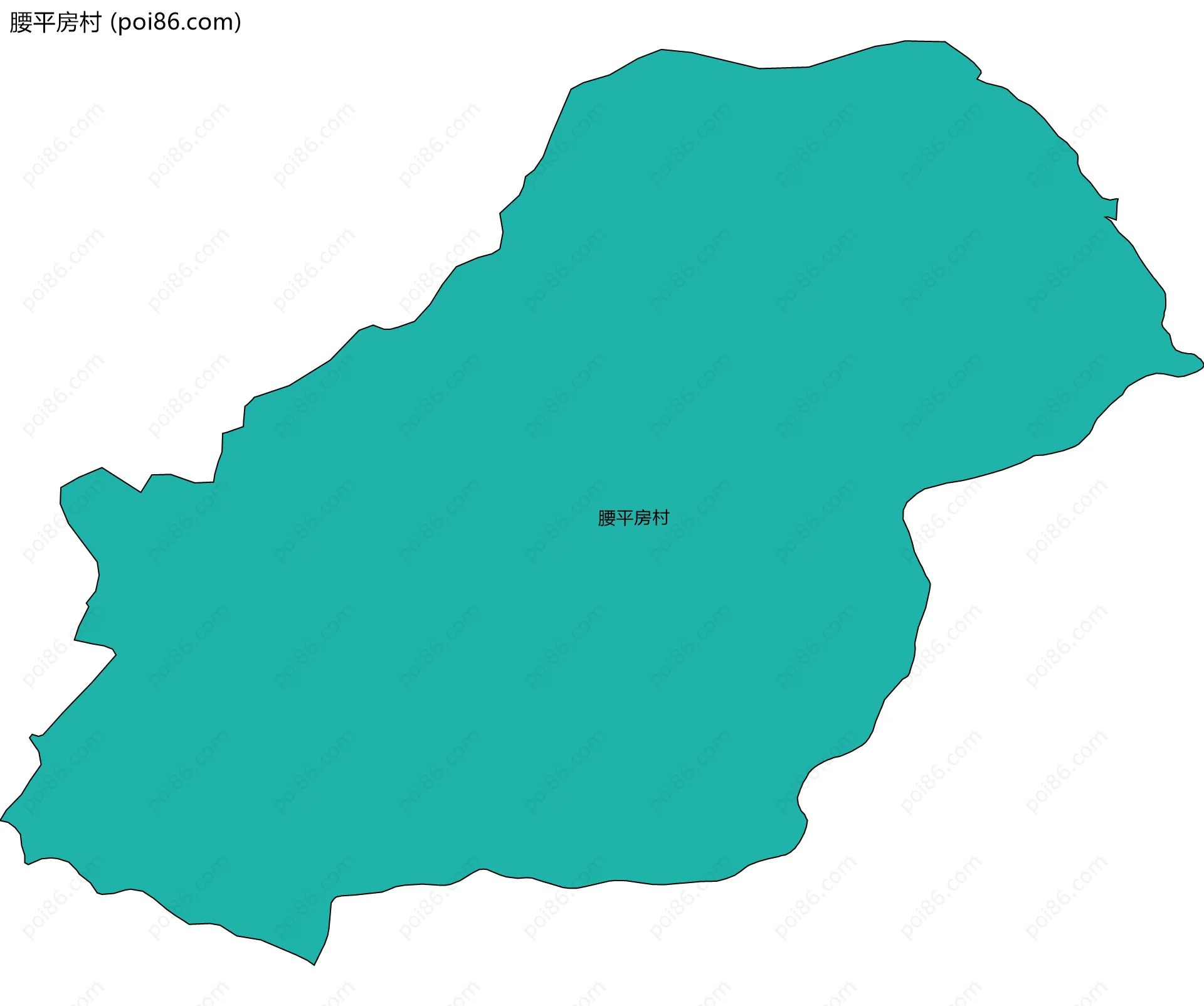 腰平房村边界地图