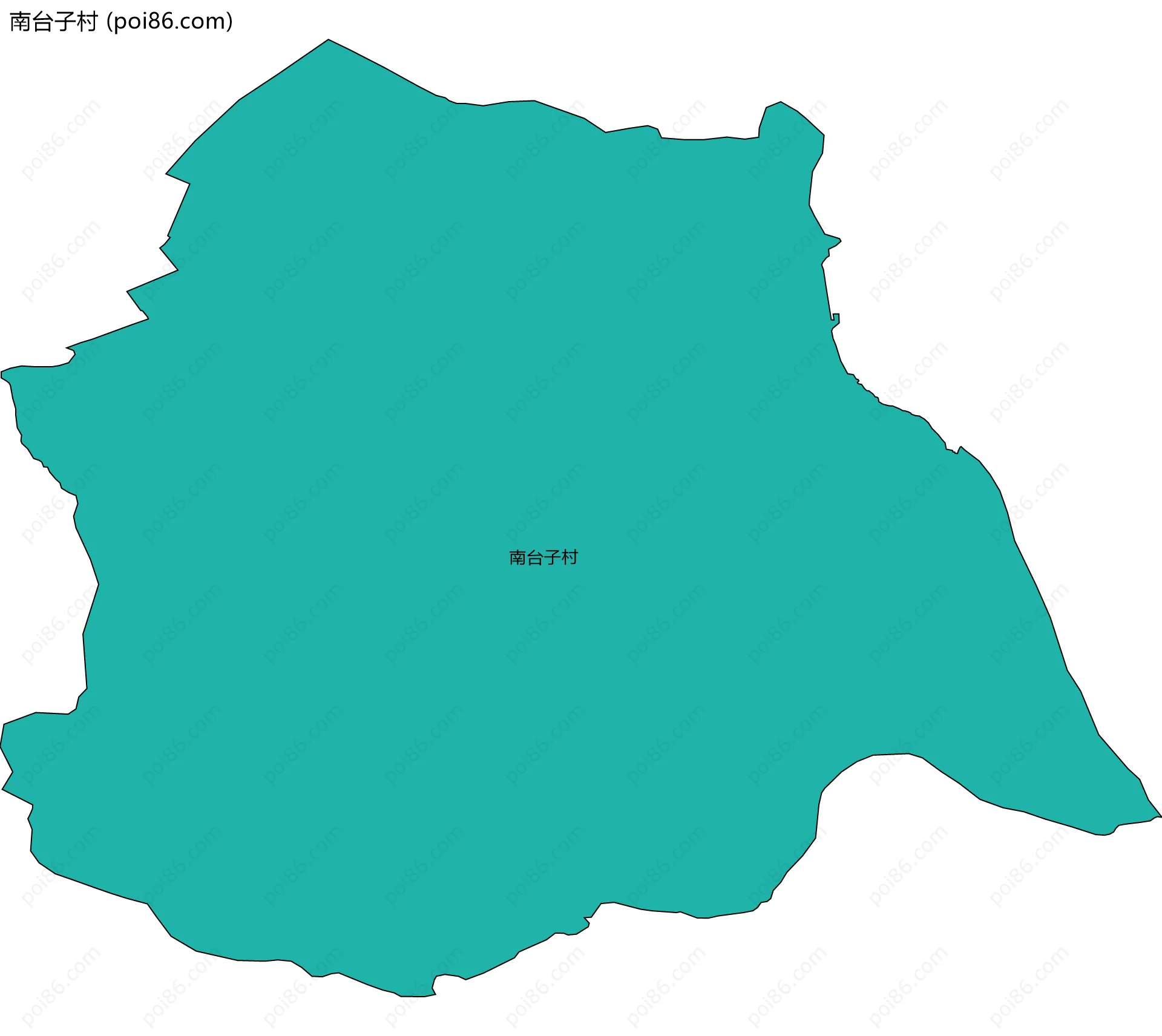 南台子村边界地图