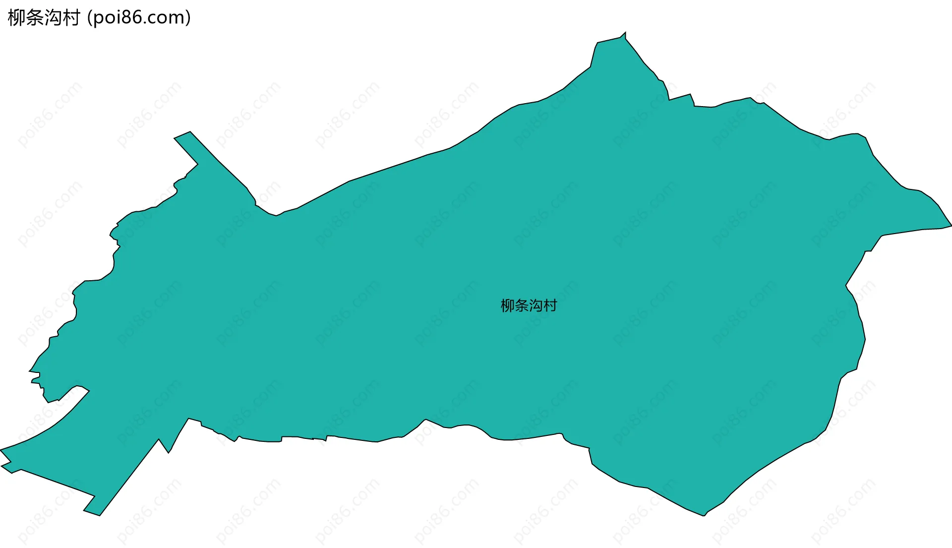 柳条沟村边界地图