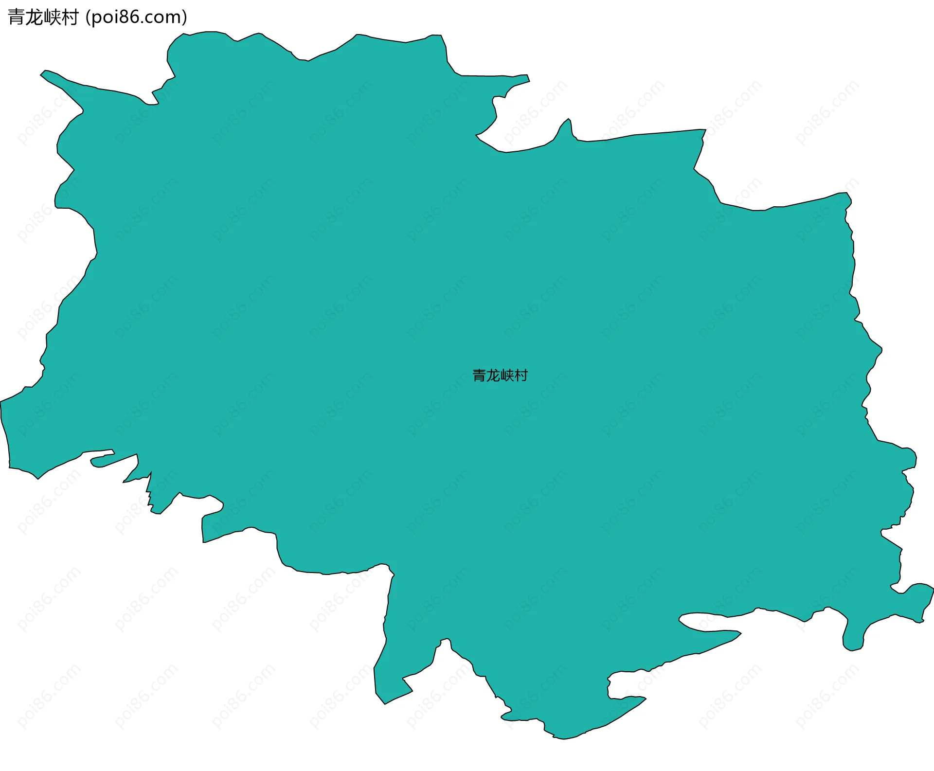 青龙峡村边界地图