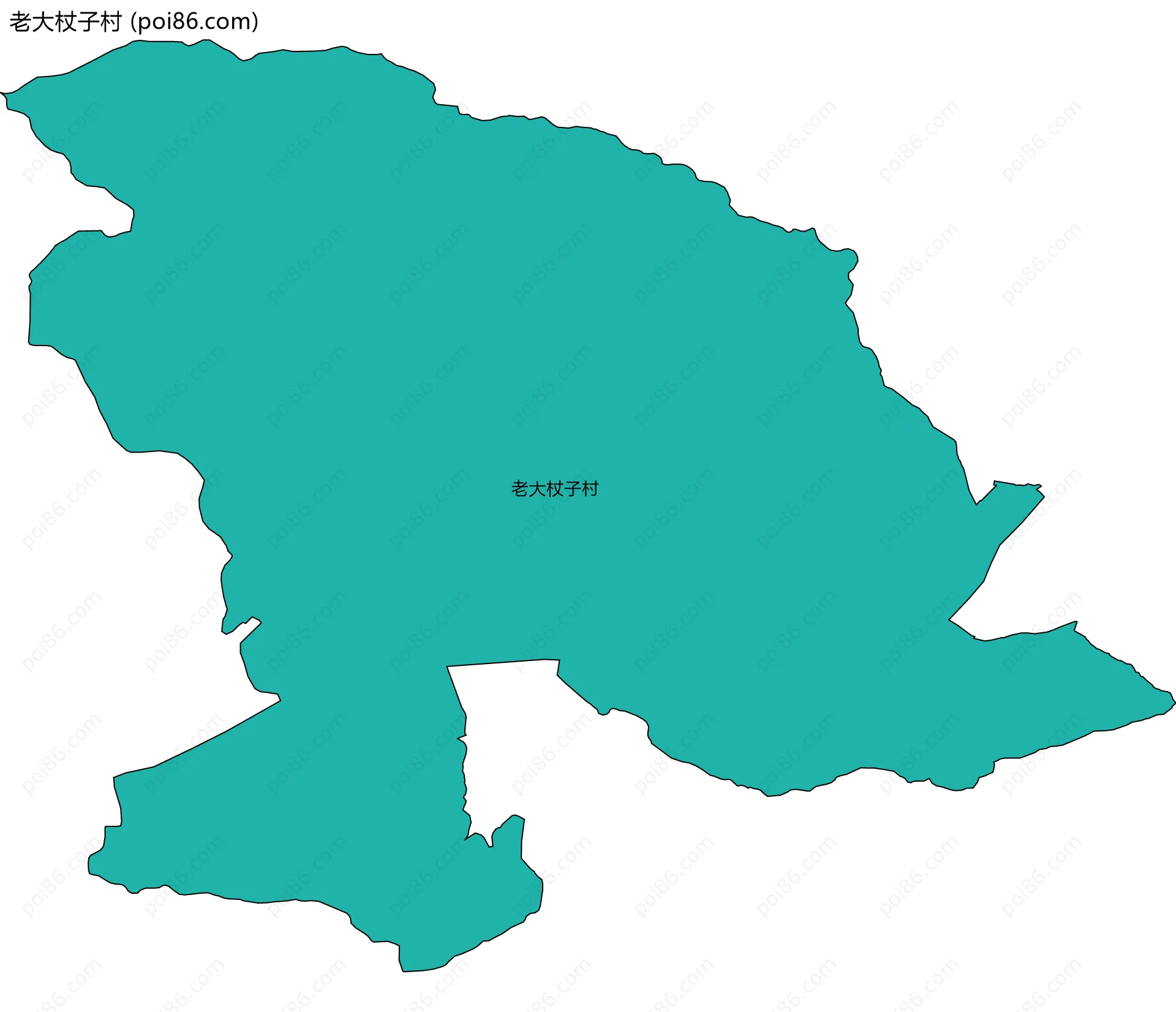 老大杖子村边界地图