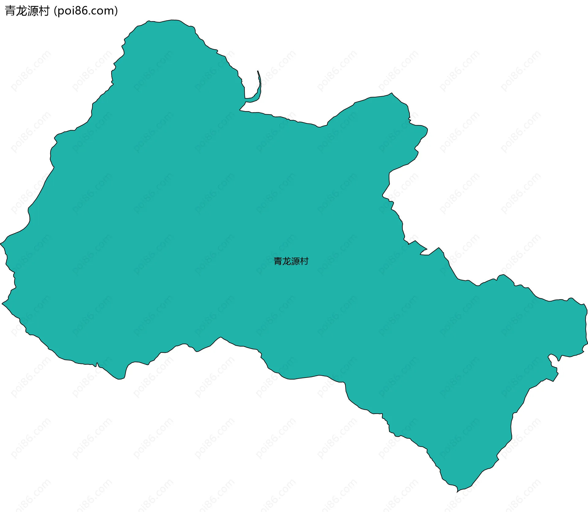 青龙源村边界地图