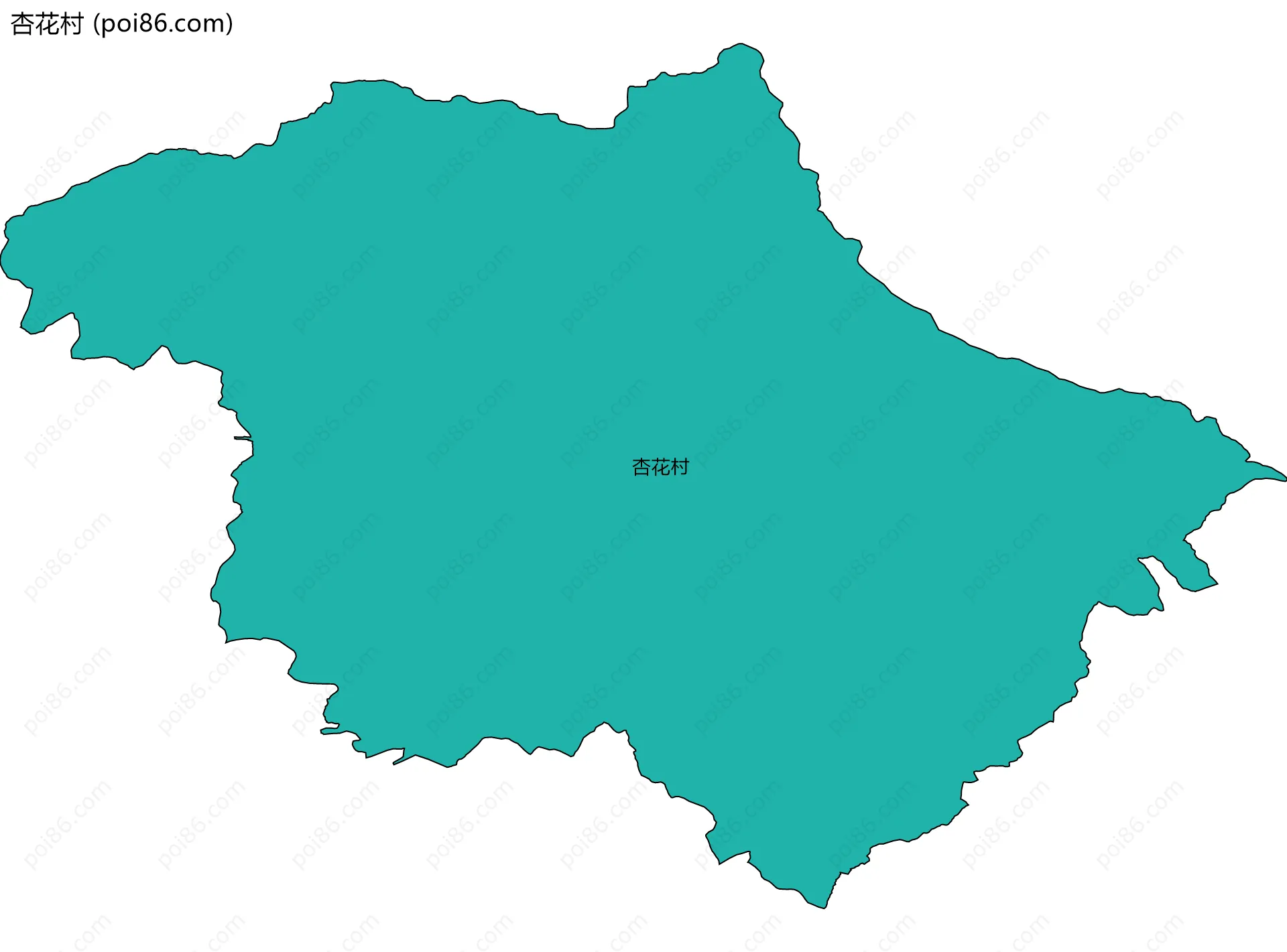 杏花村边界地图