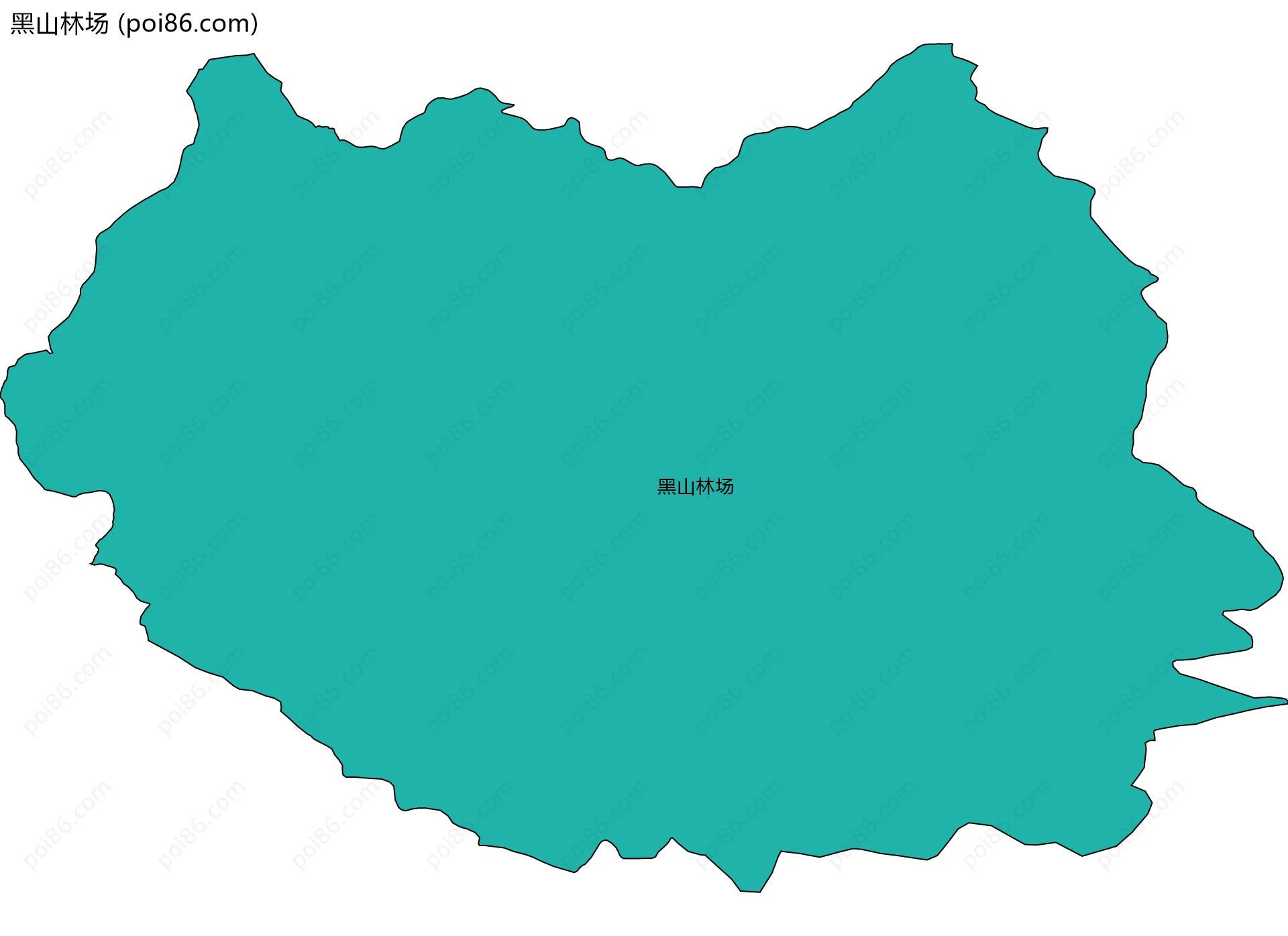 黑山林场边界地图