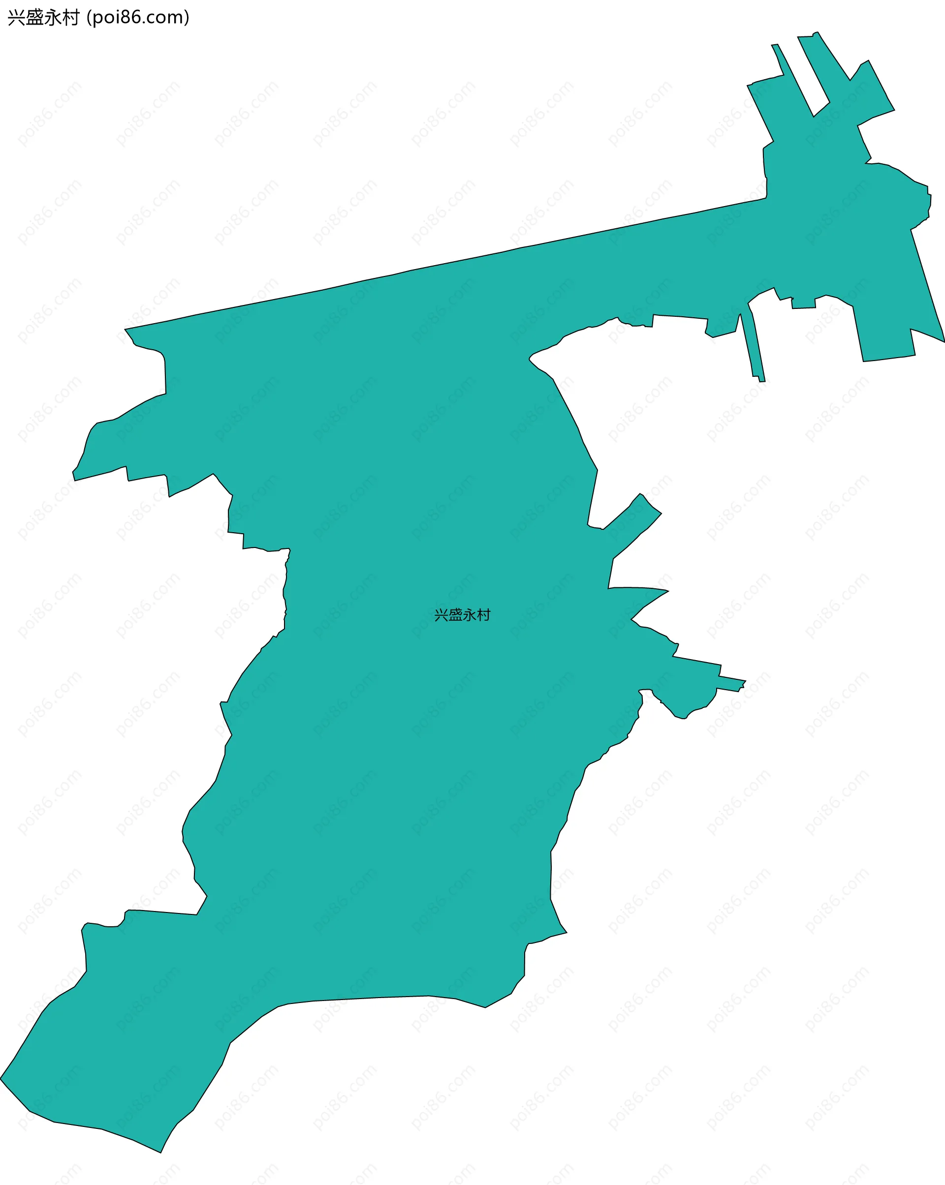 兴盛永村边界地图
