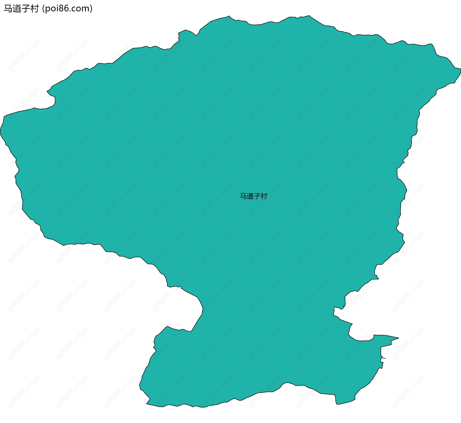 马道子村边界地图