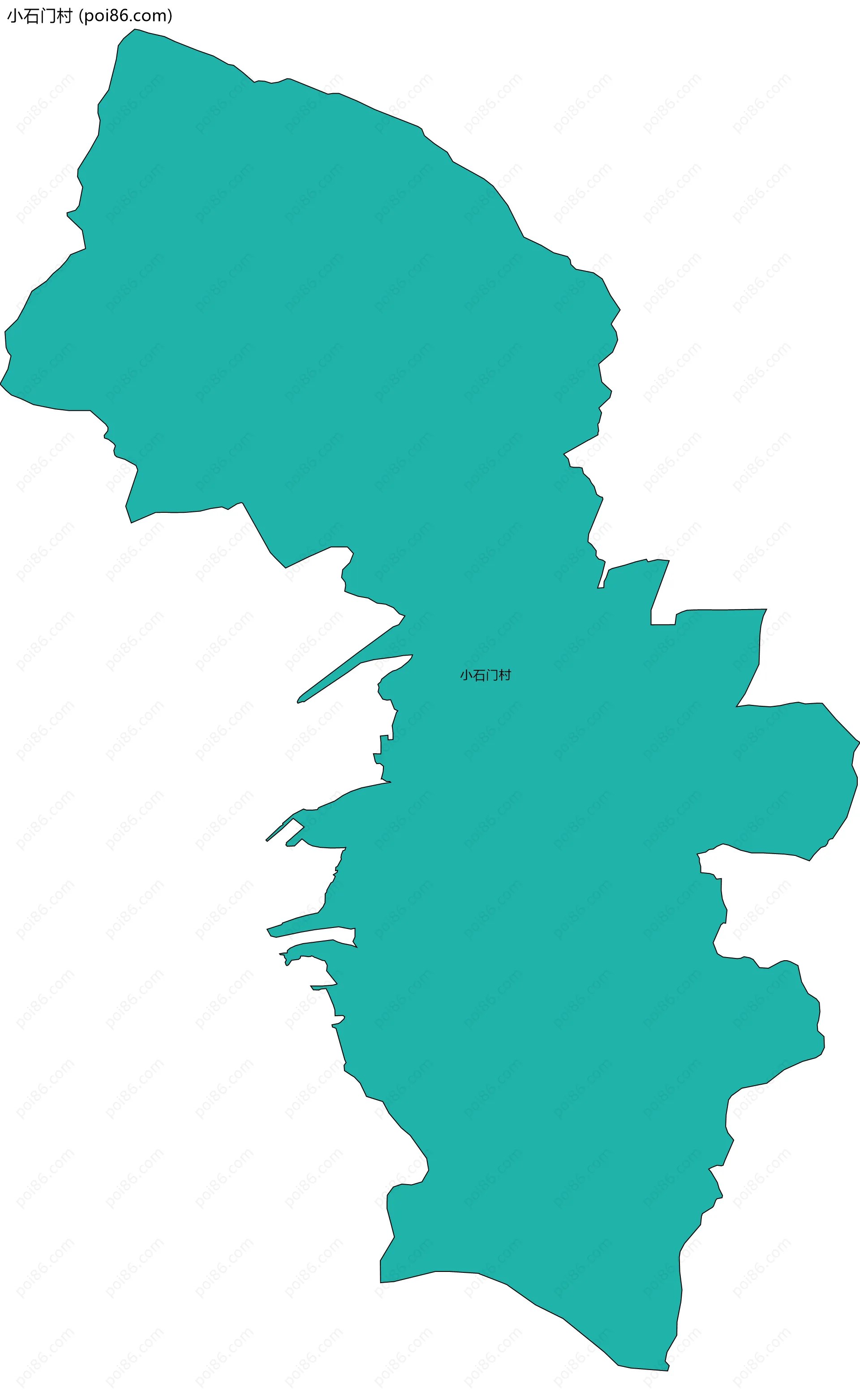 小石门村边界地图