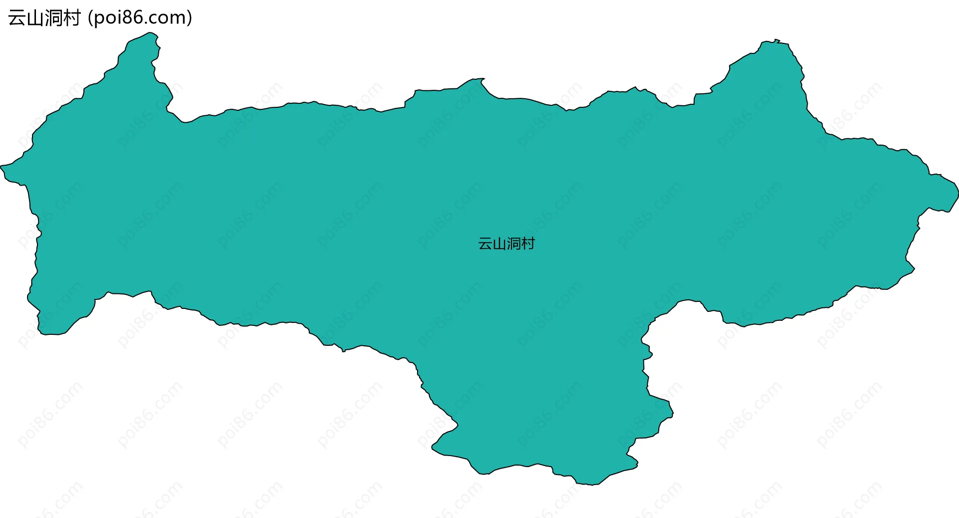 云山洞村边界地图
