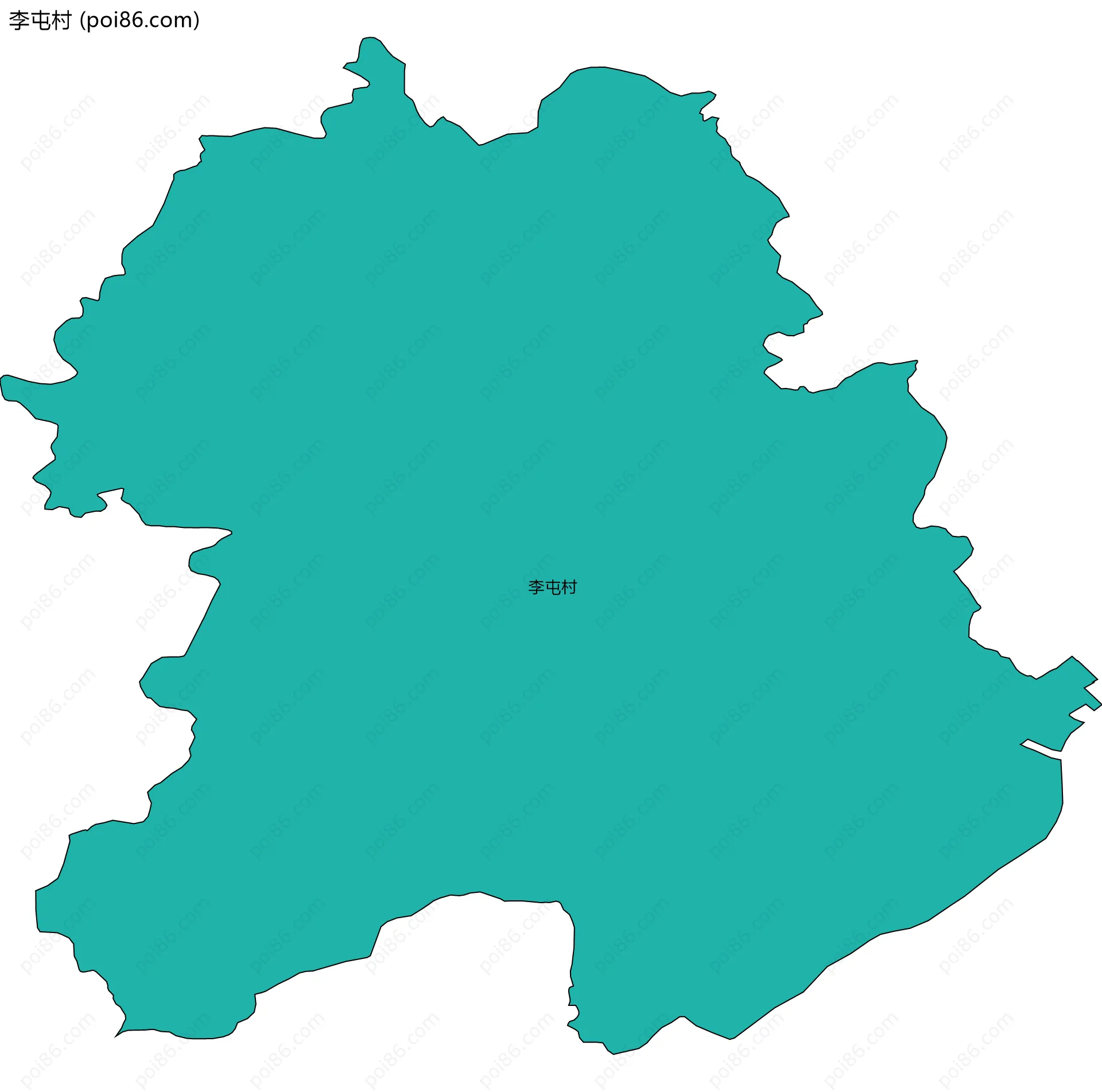 李屯村边界地图