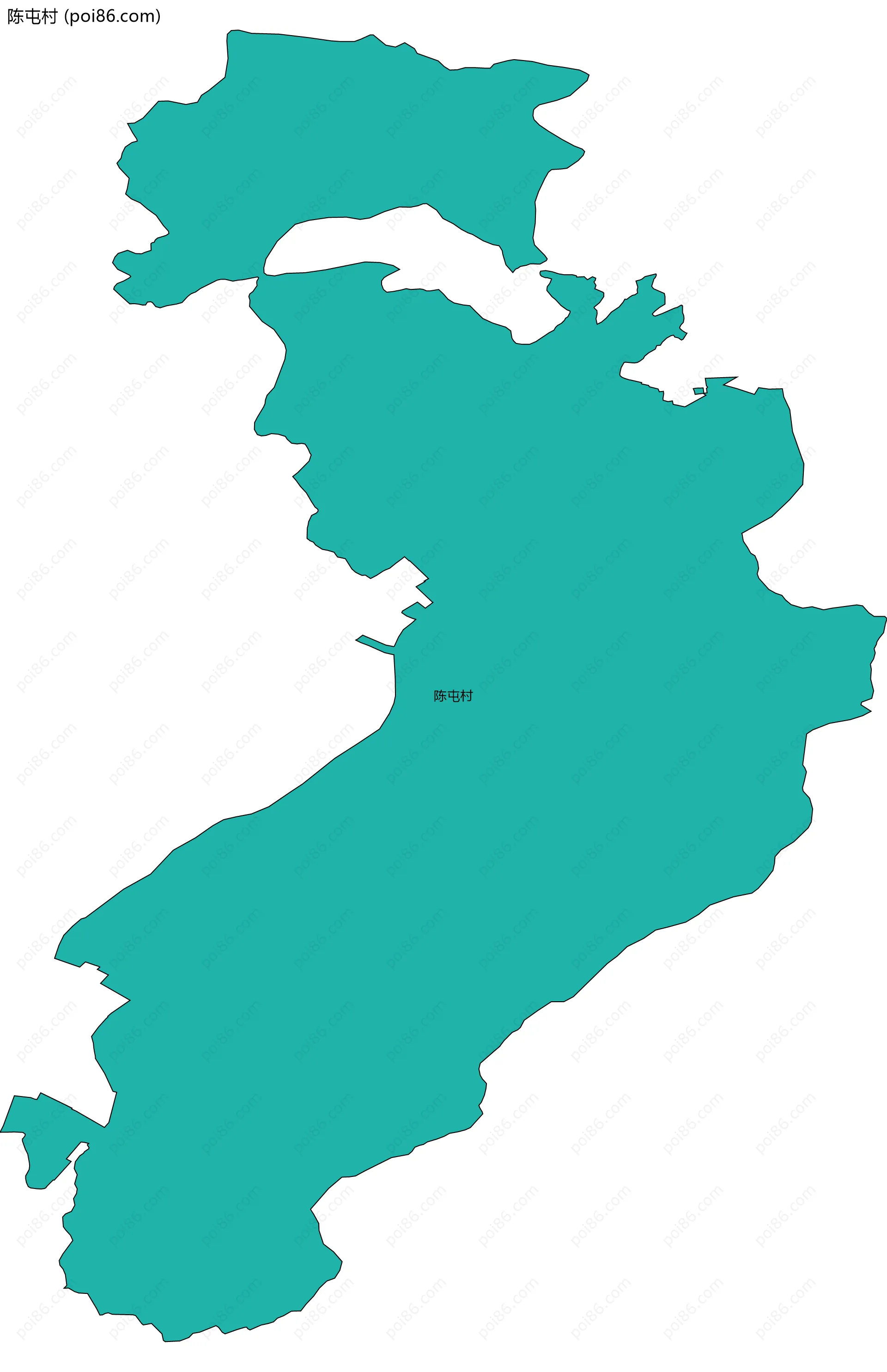 陈屯村边界地图