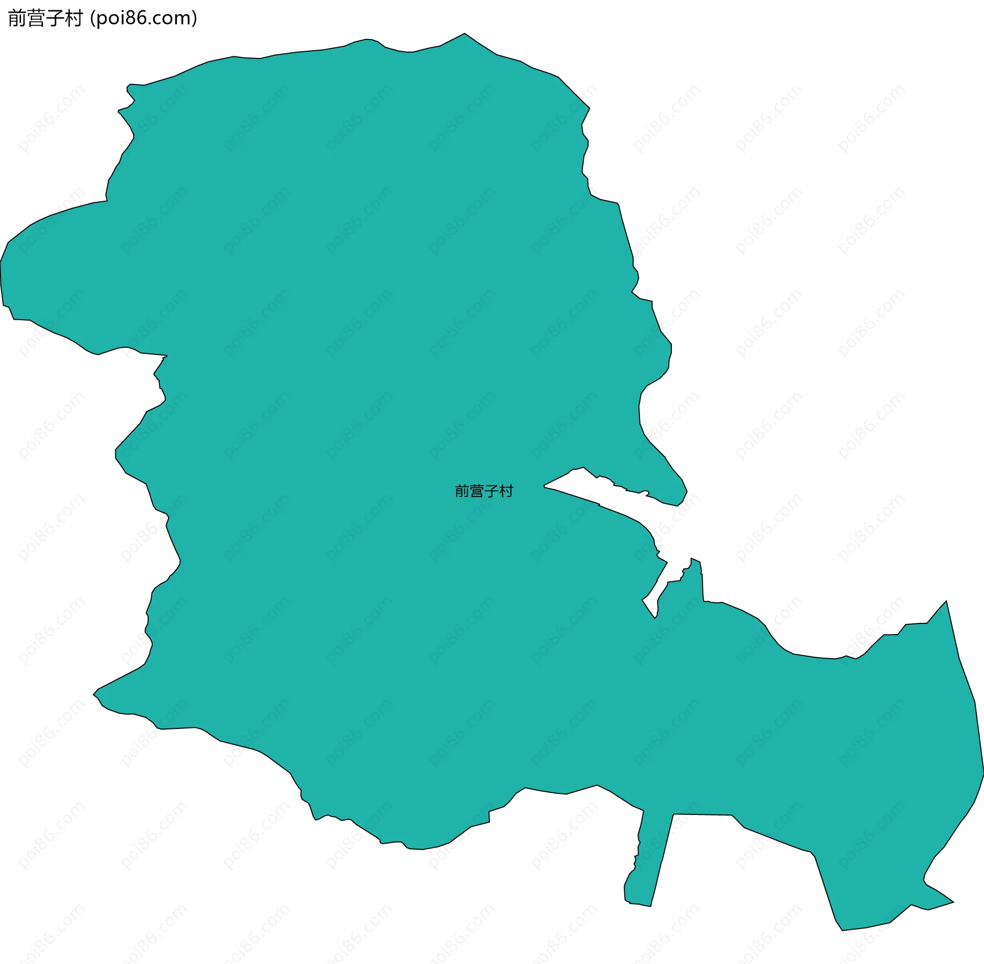 前营子村边界地图