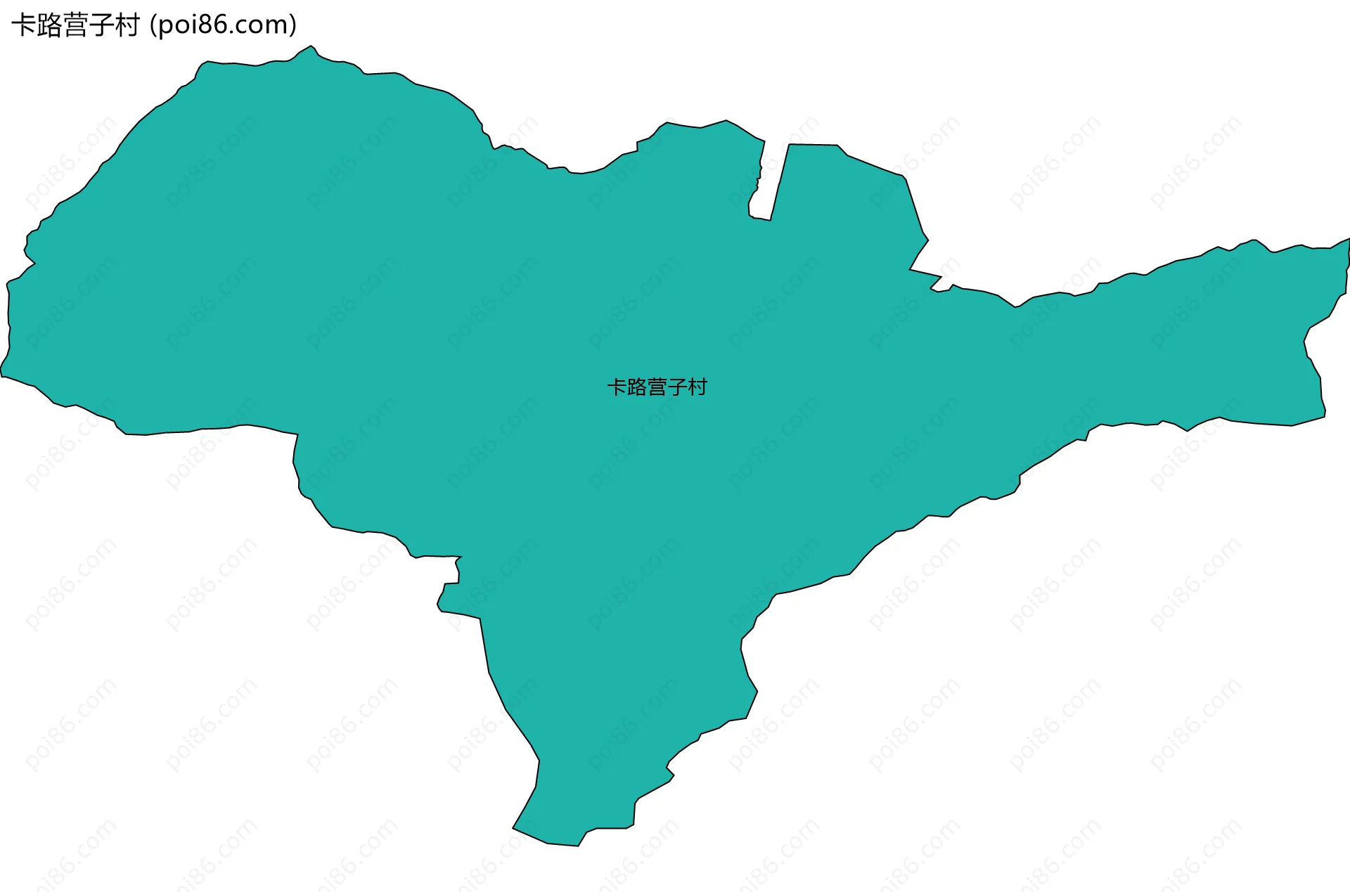 卡路营子村边界地图
